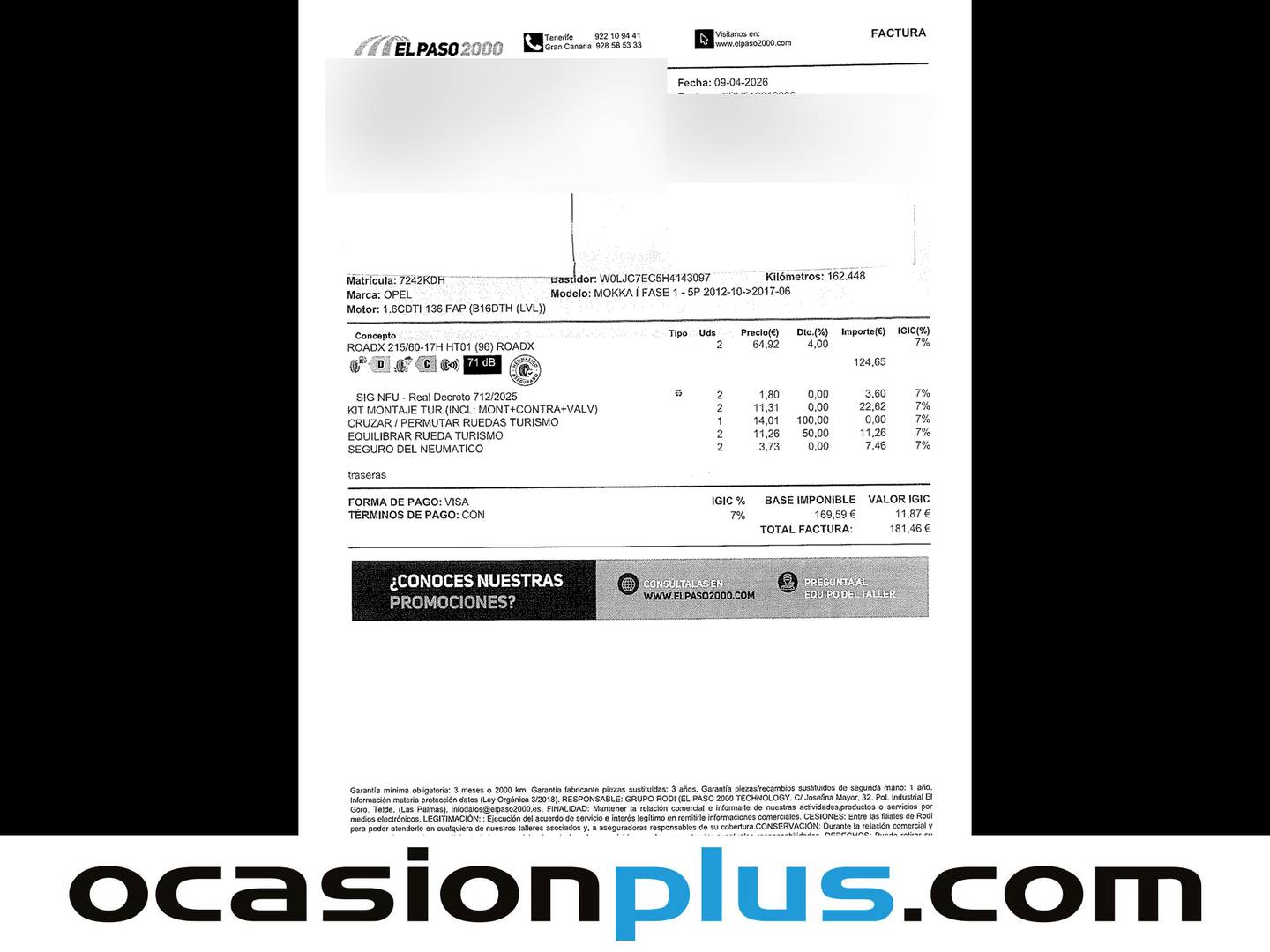 Foto del mantenimiento del Opel Mokka X Opel Mokka X 1.6 CDTI S&S Selective 4X2 (136 CV)