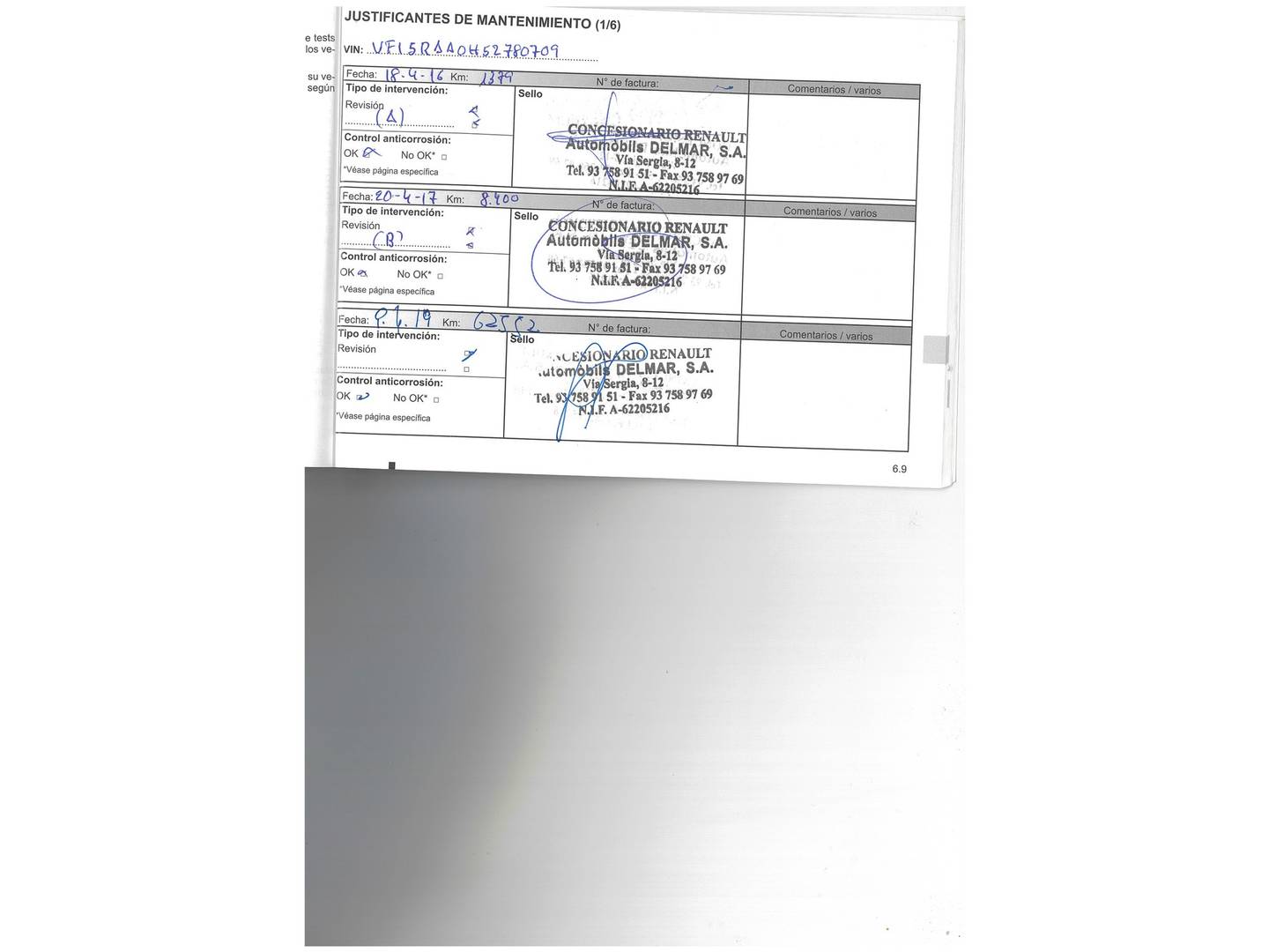 Foto del mantenimiento del Renault Clio Renault Clio TCe 90 Technofeel eco2 (90 CV)