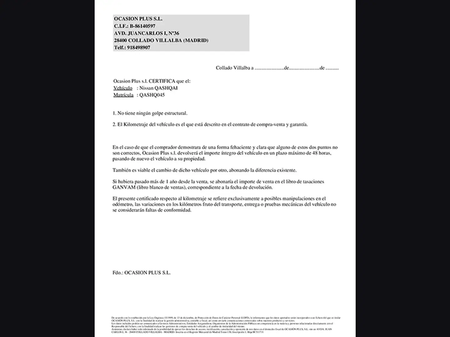 Certificado