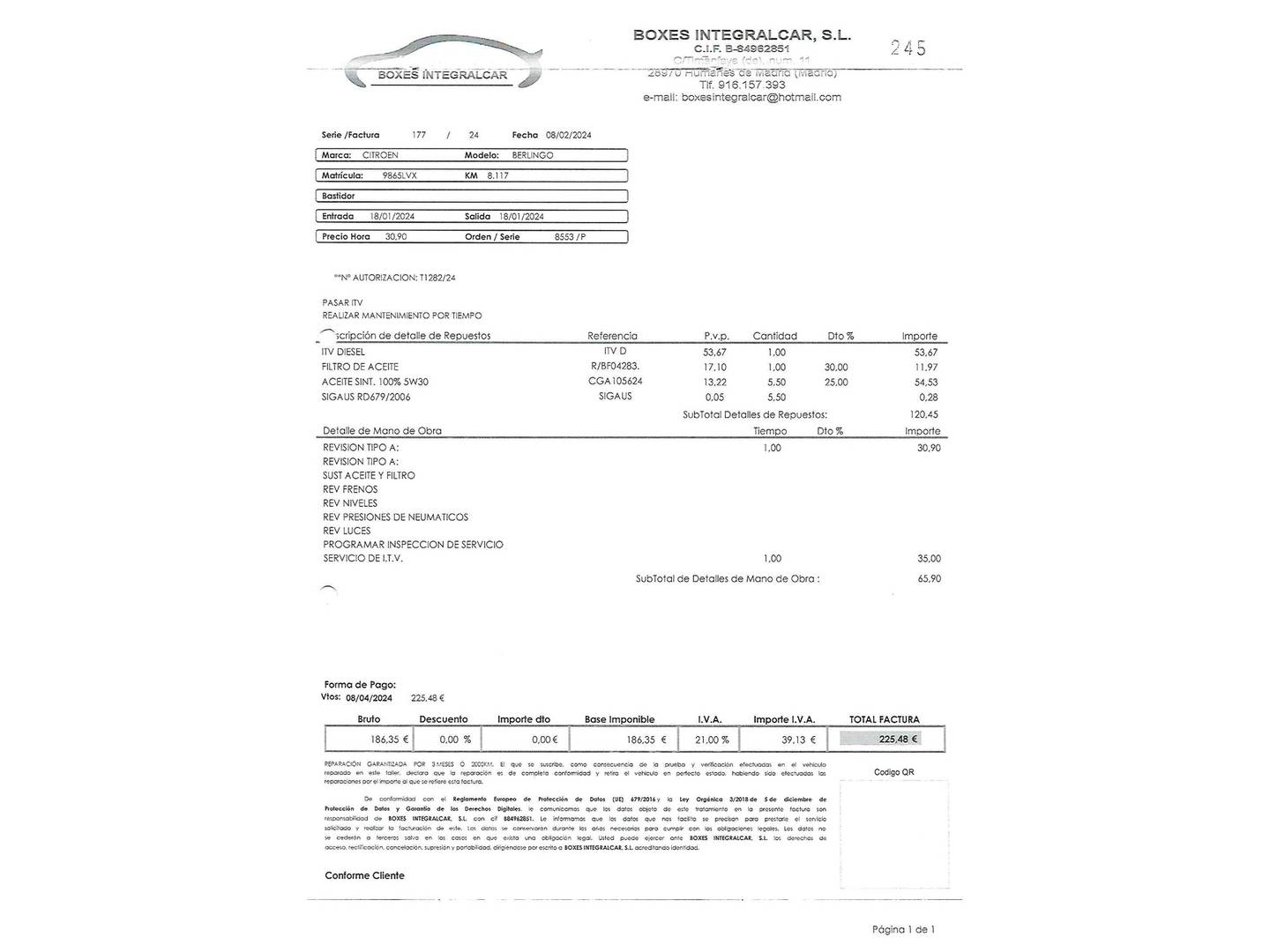 Citroën Berlingo Citroën Berlingo Furgon BlueHDi 100 Talla M Control (102 CV) de ocasión