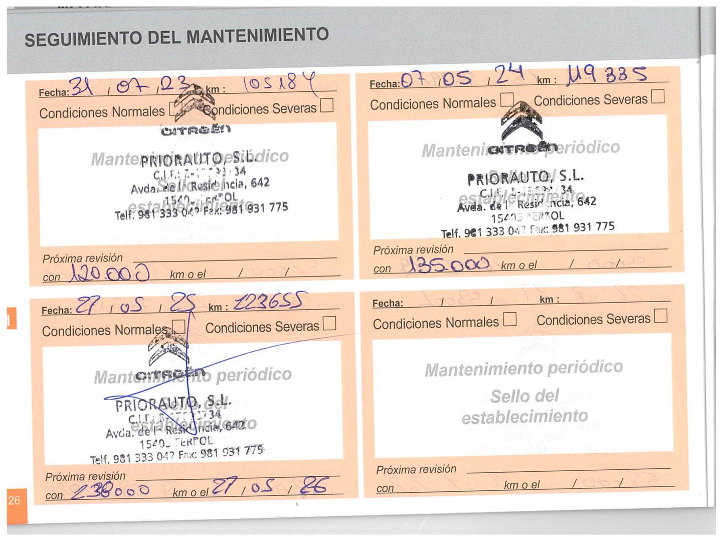 Foto del mantenimiento del Citroën C3 Citroën C3 PureTech 82 Tonic (82 CV)