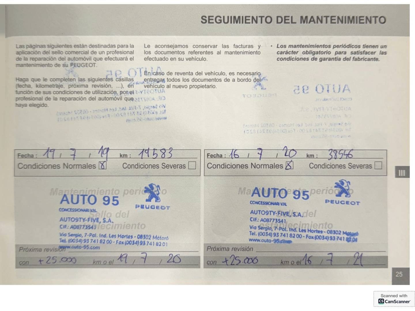 Foto del mantenimiento del Peugeot 3008 Peugeot 3008 PureTech 130 S&S Allure (130 CV)