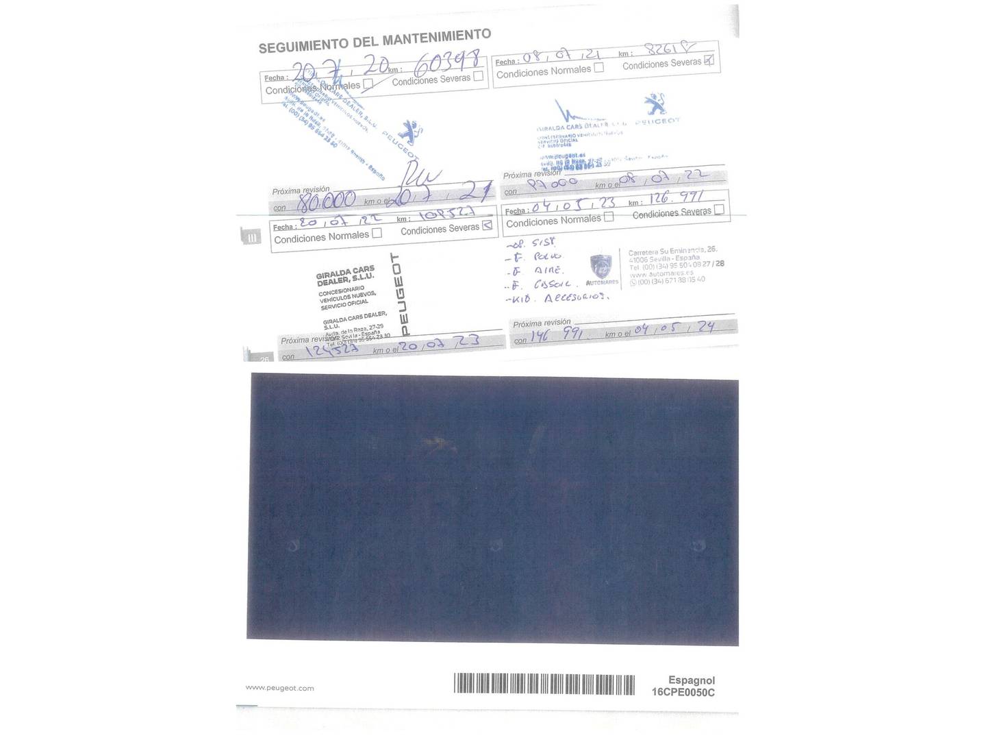 Foto del mantenimiento del Peugeot Traveller Peugeot Traveller BlueHDi 150 Allure Standard (150 CV) 8 Plazas