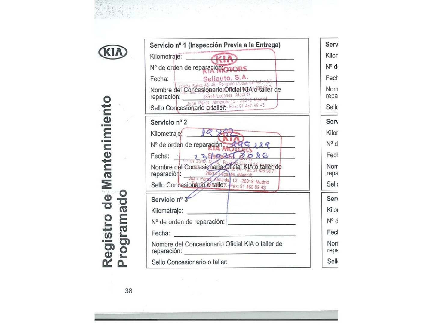 Foto del mantenimiento del KIA Sportage KIA Sportage 1.6 GDI Drive 4x2 (135 CV)
