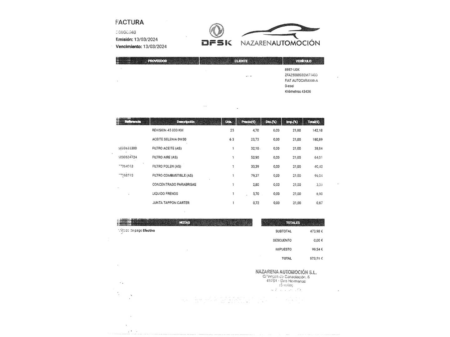 Foto del mantenimiento del Capron T 58 Capron T 58 Sun Light (120 Cv) 4 Plazas