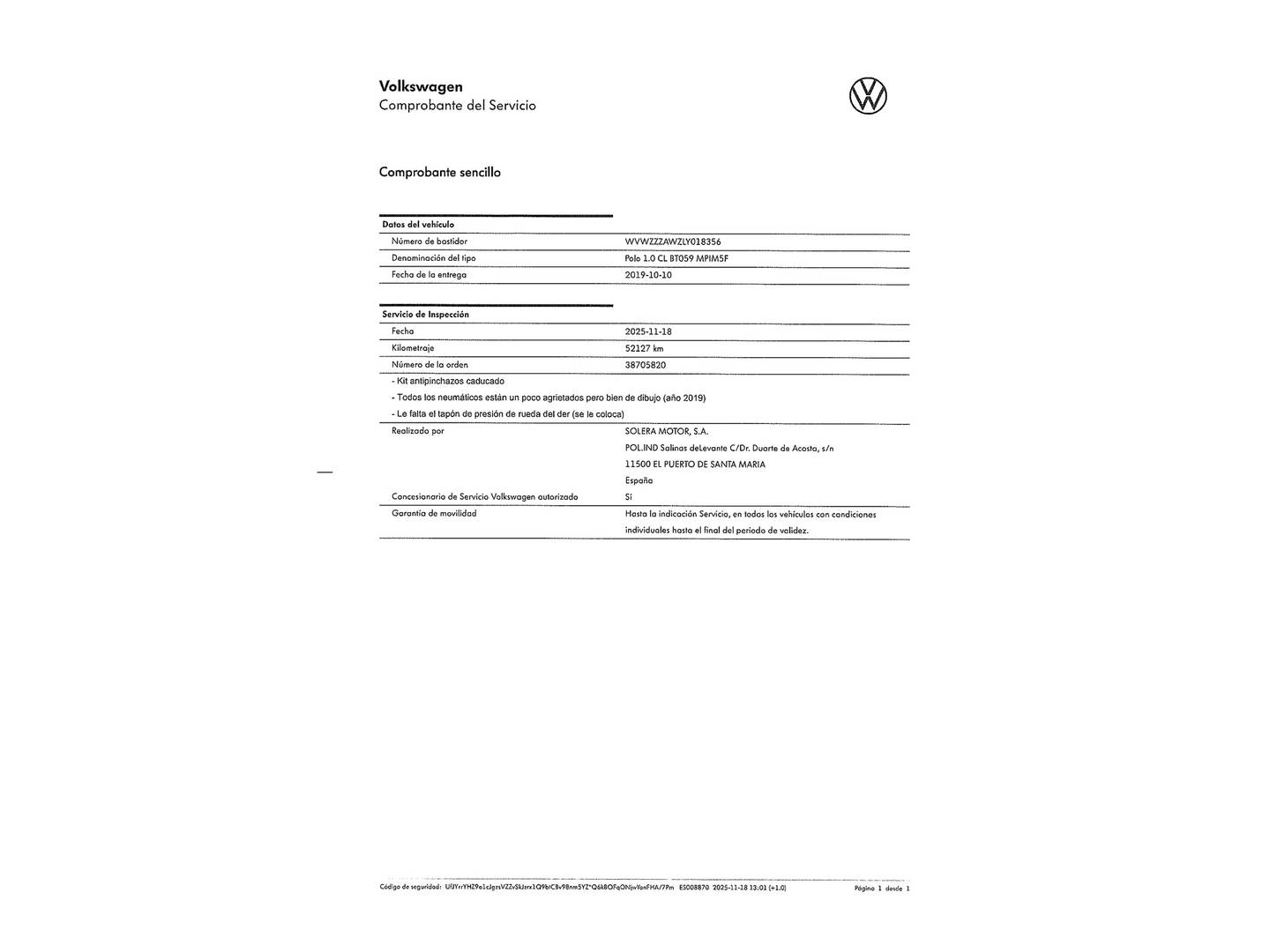 Foto Volkswagen Polo Volkswagen Polo Advance 1.0 (80 CV)