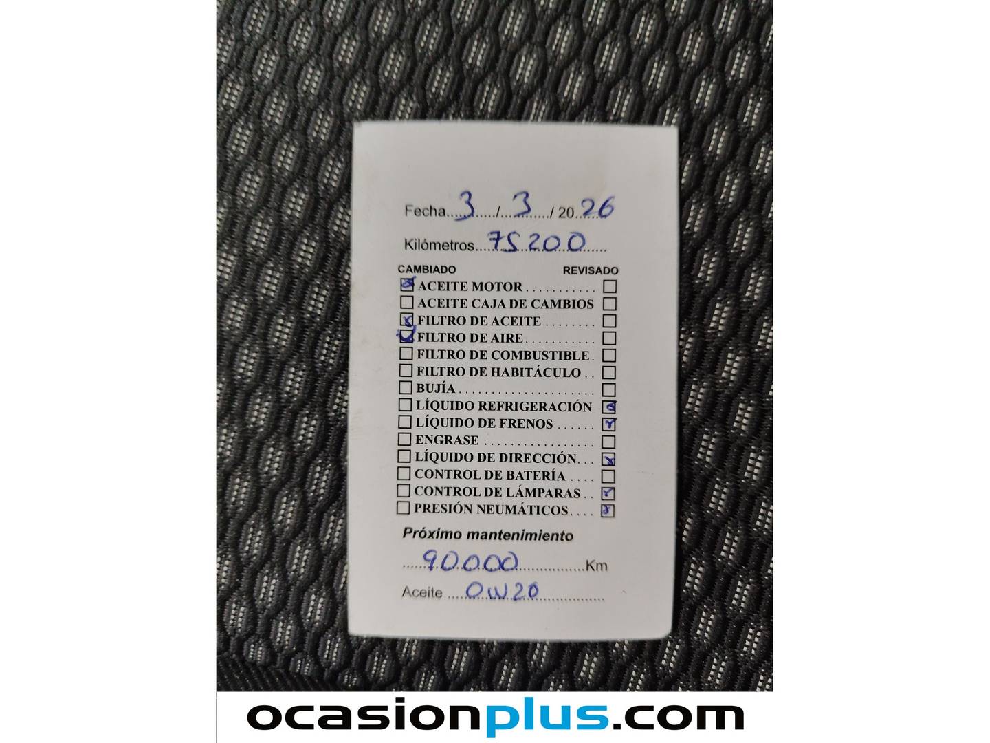 Foto del mantenimiento del Suzuki Vitara Suzuki Vitara 1.4 T Mild Hybrid GLE (129 CV)