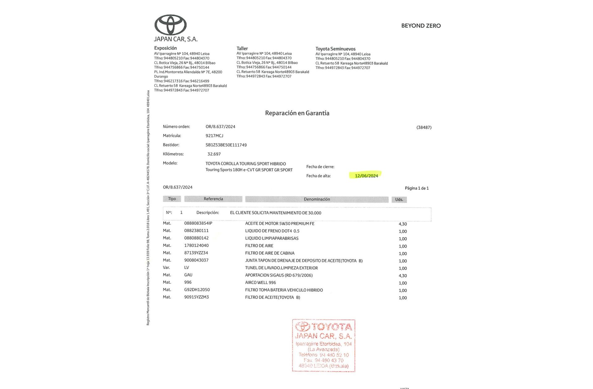 Toyota Corolla 180H Touring Sports GR-Sport E-CVT - foto 24