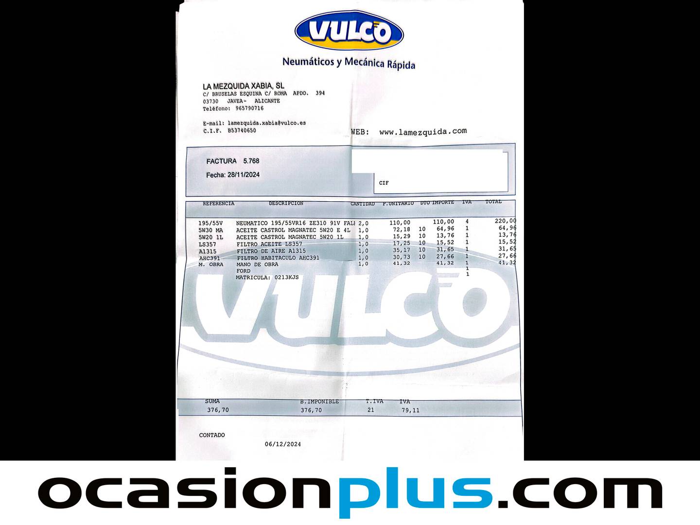 Foto del mantenimiento del Ford Tourneo Courier Ford Tourneo Courier 1.0 EcoBoost Sport (100 CV)