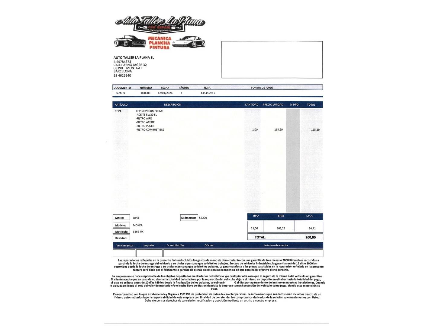 Foto del mantenimiento del Opel Mokka Opel Mokka 1.4 Turbo S&S Excellence 4x2 (140 CV)