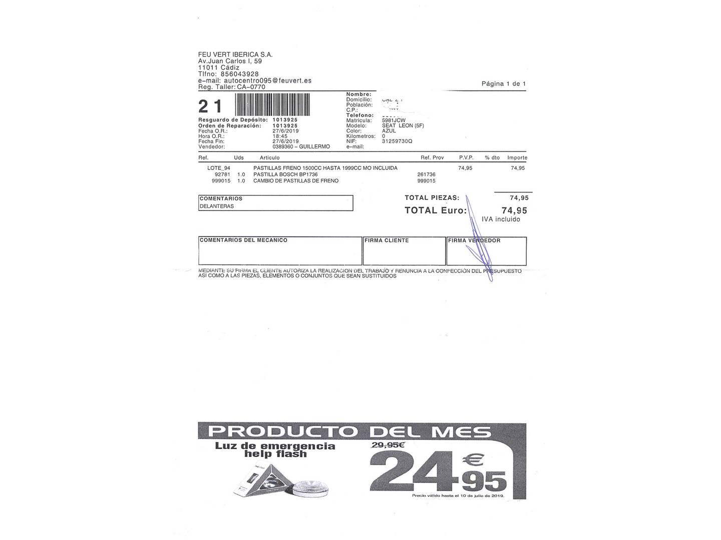 Foto Seat León SEAT León 1.6 TDI St&Sp Reference Plus (105 CV)