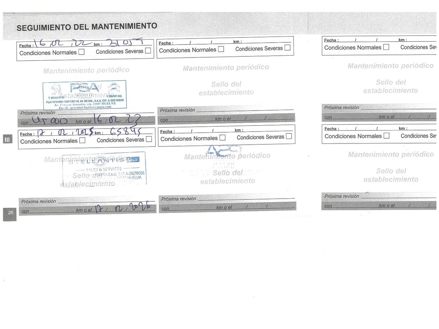 Foto del mantenimiento del Peugeot 308 Peugeot 308 PureTech 110 S&S Style (110 CV)