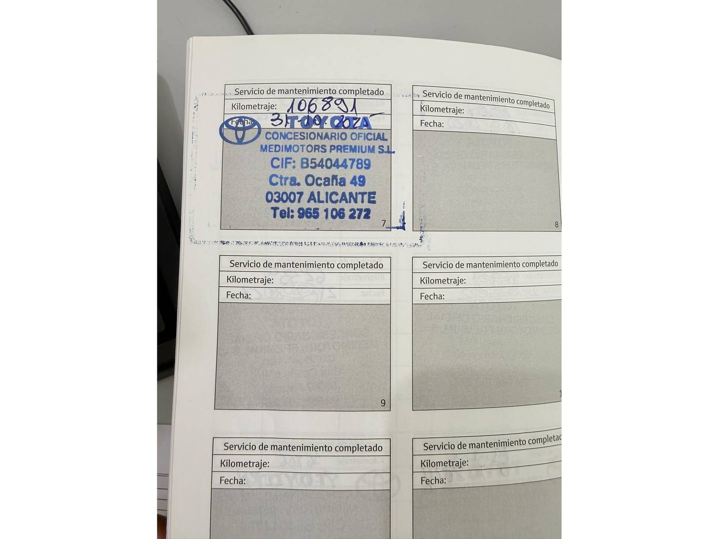 Foto del mantenimiento del Toyota Rav4 Toyota Rav4 2.5l hybrid Feel! (218 CV)