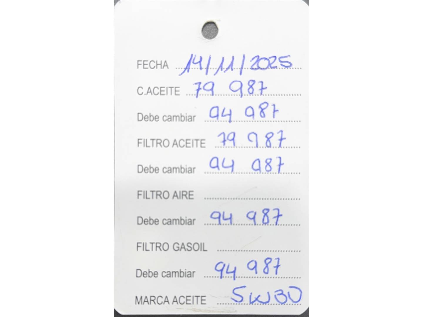 Foto del mantenimiento del Peugeot 2008 Peugeot 2008 PureTech 110 S&S Allure EAT6 (110 CV)