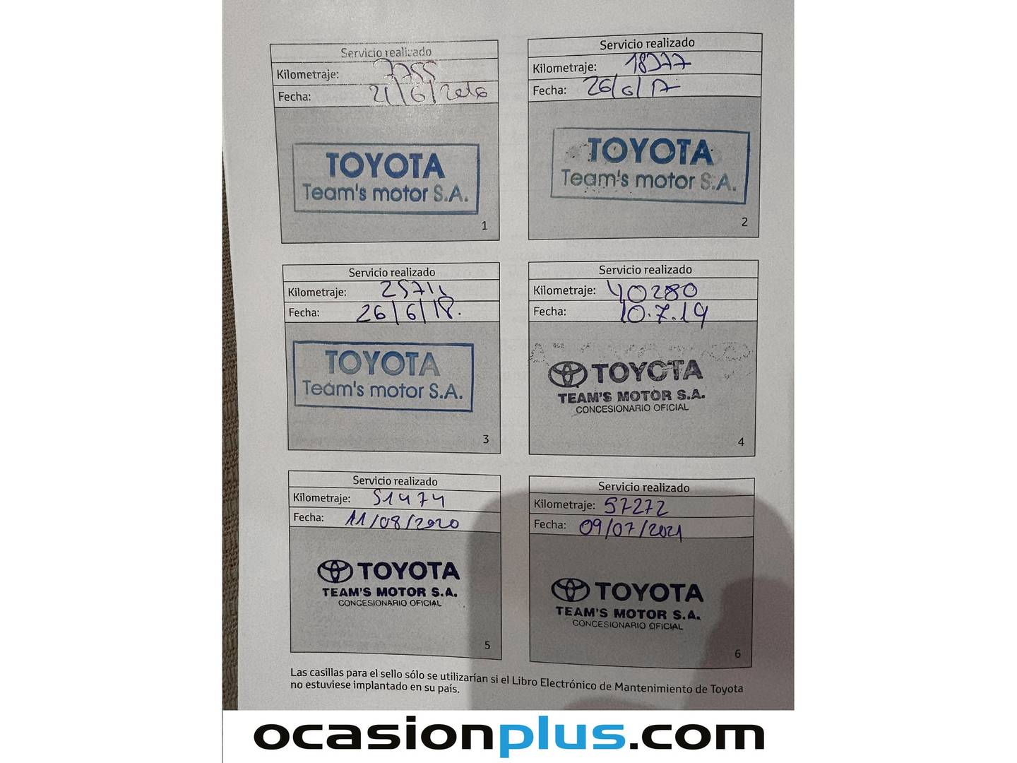Foto del mantenimiento del Toyota Verso Toyota Verso 140 M-DRV Advance Multidrive (147 CV) 7 Plazas