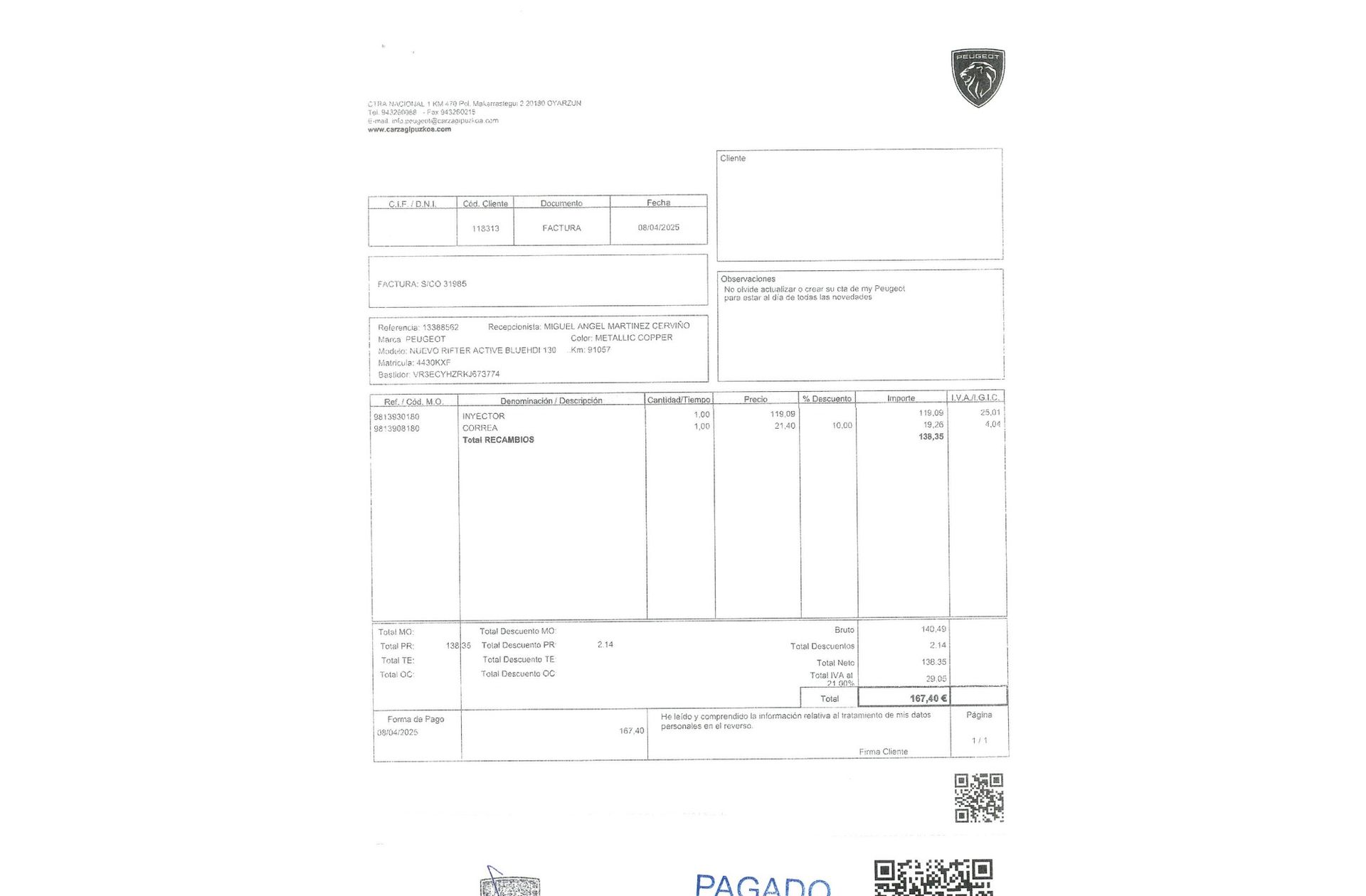Peugeot Rifter BlueHDi 130 Active Long EAT8 - foto 18