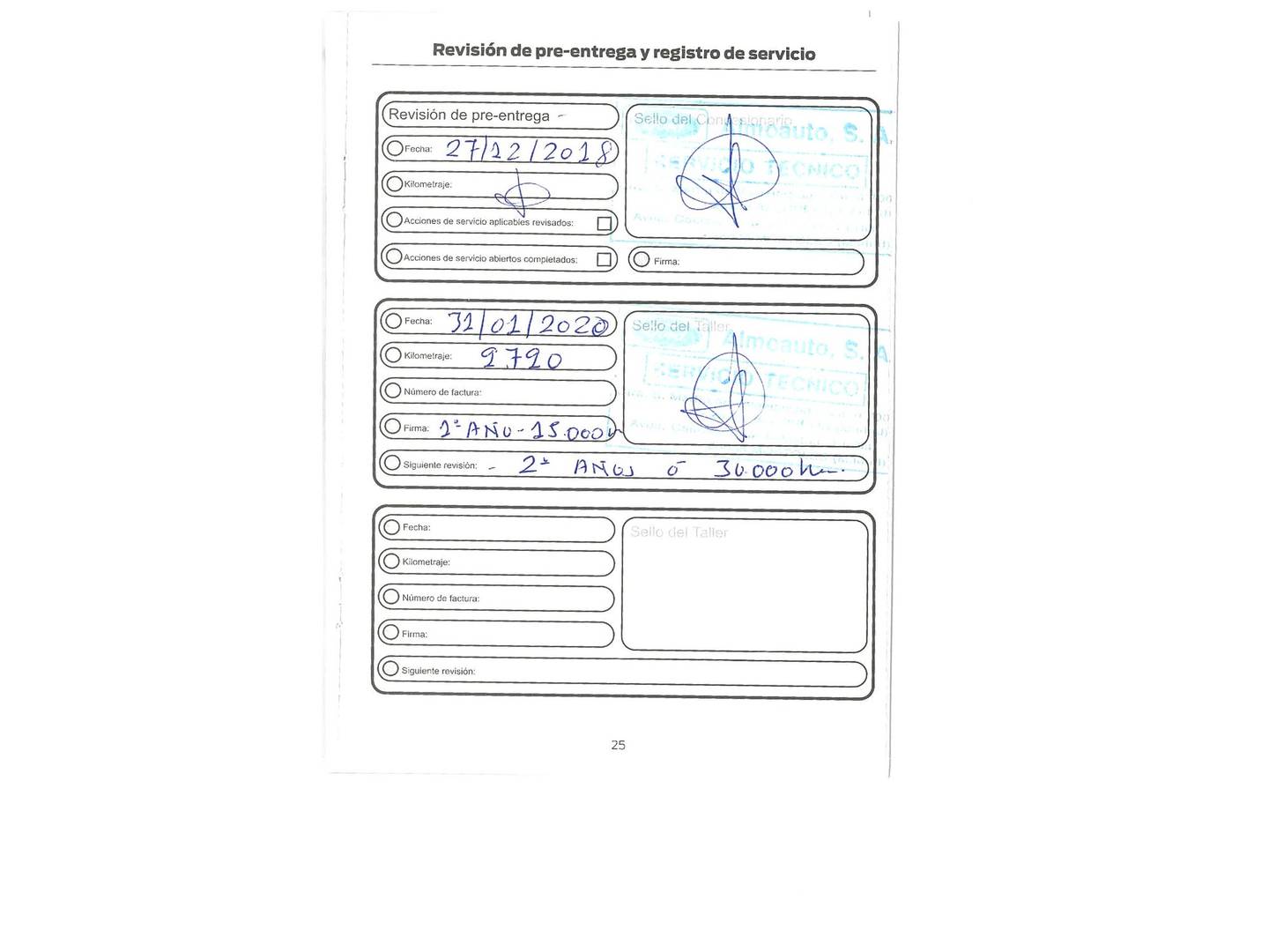 Foto del mantenimiento del Ford EcoSport Ford EcoSport 1.0T EcoBoost S&S Trend+ (125 CV)