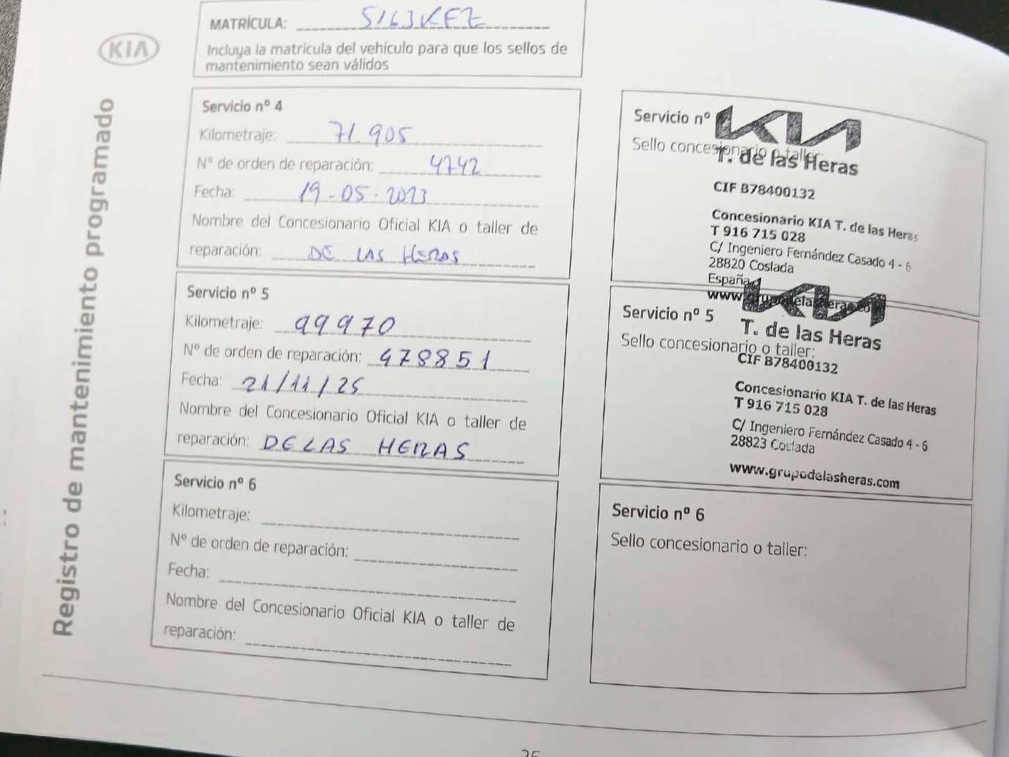 Foto del mantenimiento del KIA Venga KIA Venga 1.4 CVVT x-Tech17 (90 CV)