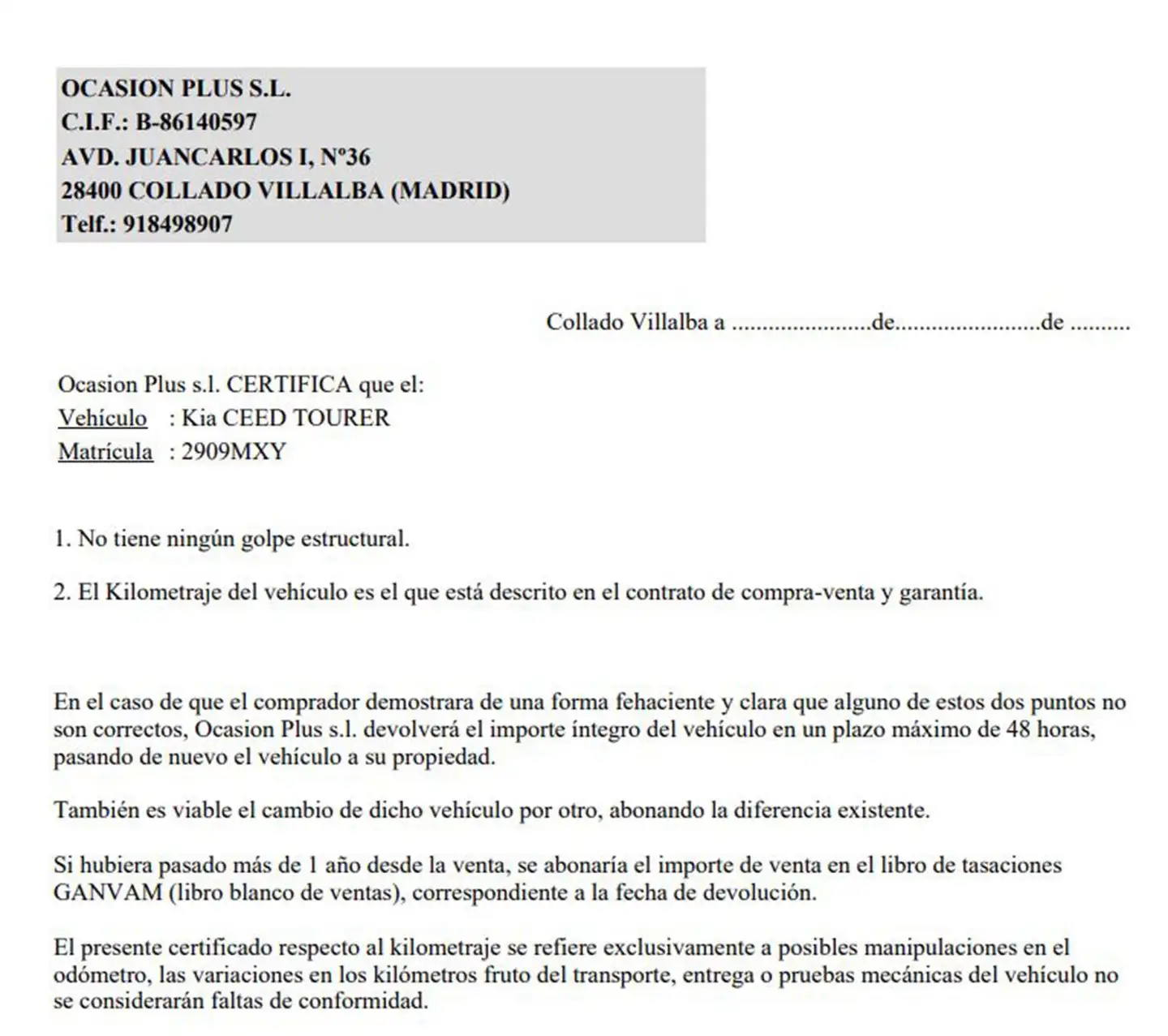 Certificado