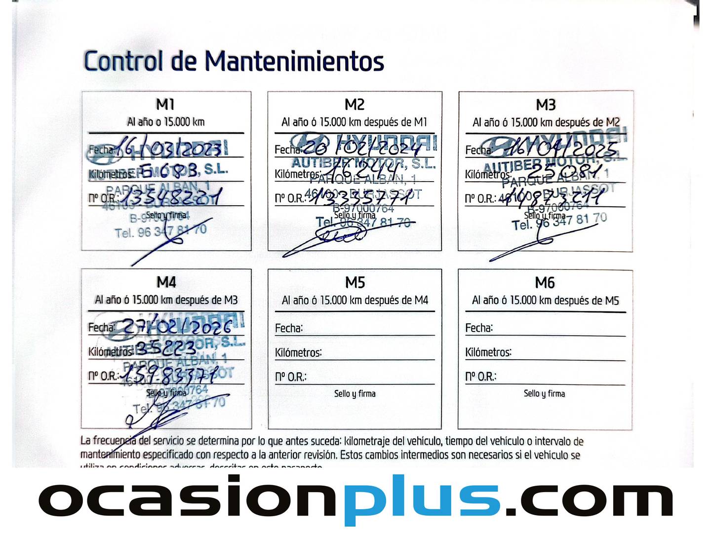 Foto del mantenimiento del Hyundai Tucson Hyundai Tucson 1.6 TGDI Maxx (150 CV)