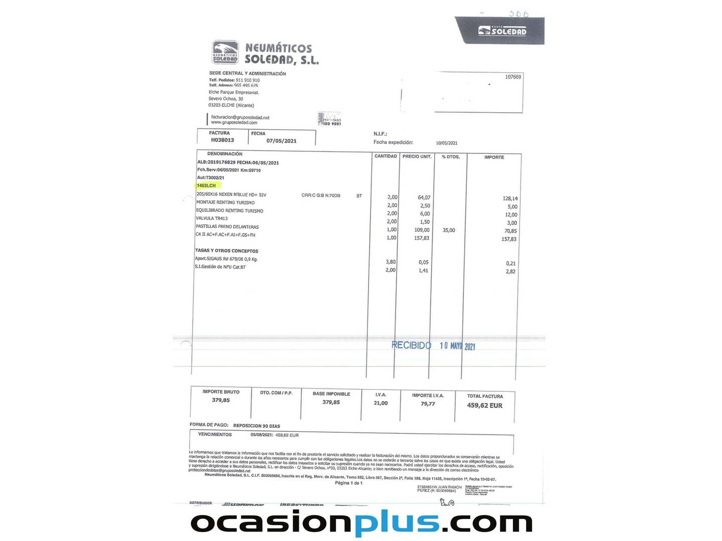 Foto del mantenimiento del Citroën Grand C4 Spacetourer Citroën Grand C4 Spacetourer BlueHDi 130 S&S Live (130 CV)