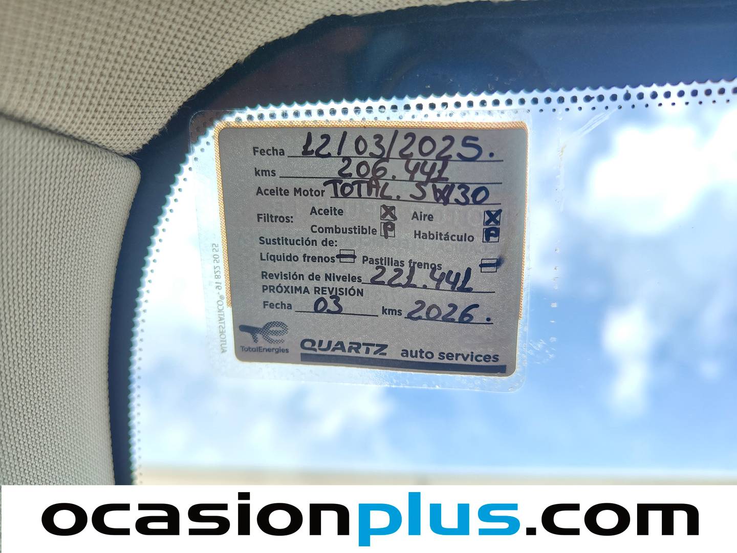 Foto del mantenimiento del Volvo C30 Volvo C30 1.6 DRIVe Summum (115 CV)