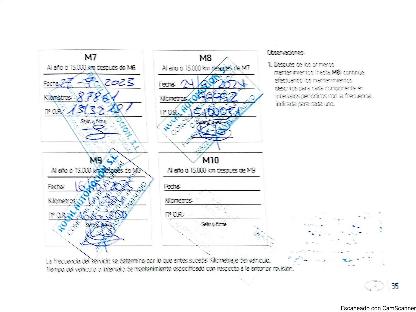 Foto del mantenimiento del Hyundai i30 Hyundai i30 1.0 TGDI Link (120 CV)