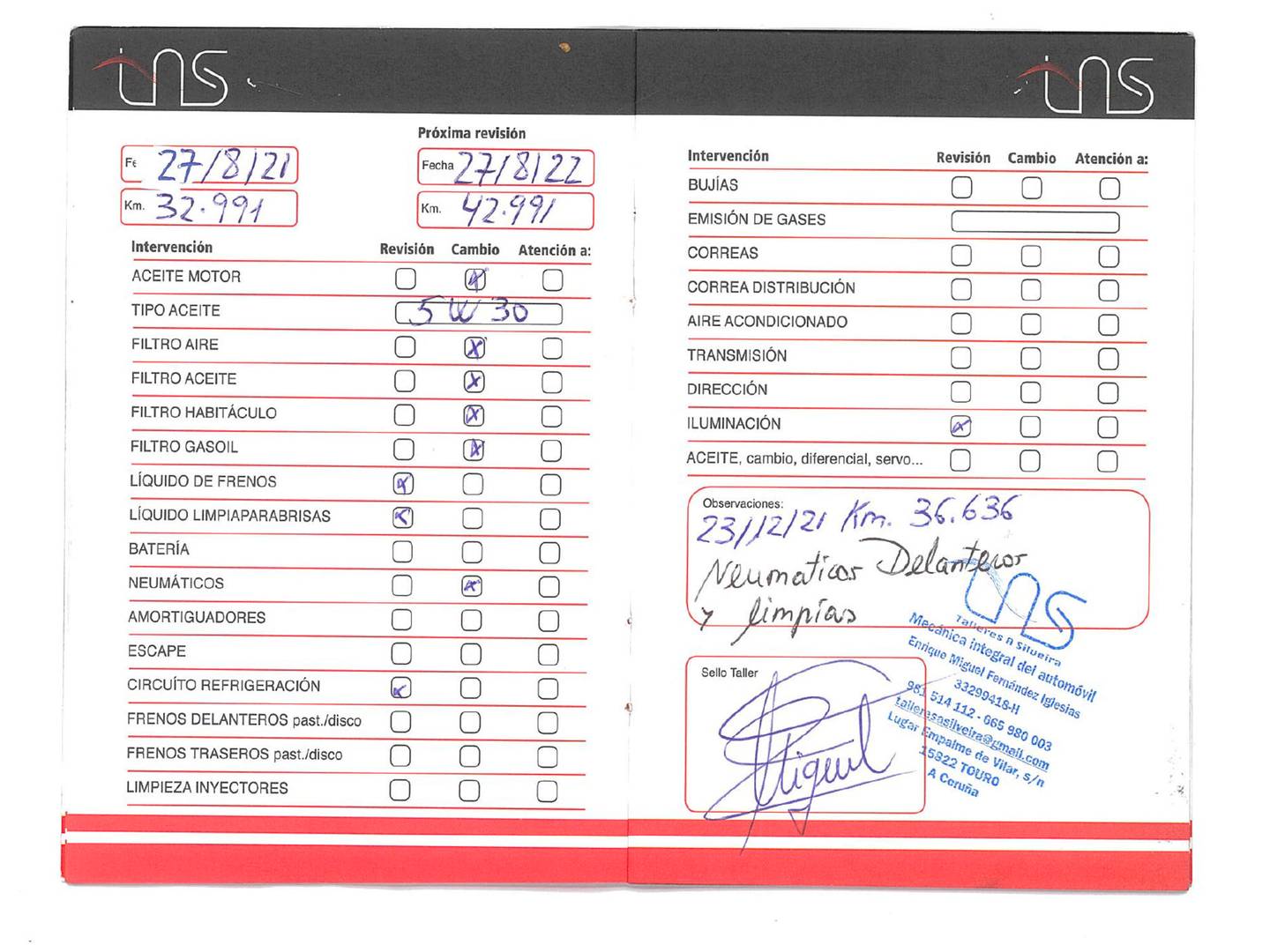 Foto del mantenimiento del Opel Corsa Opel Corsa 1.3 CDTi S&S Selective (95 CV)