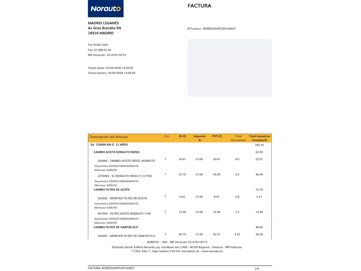 Foto del mantenimiento del Fiat 500 Fiat 500 1.3 16v MultiJet S&S Lounge (95 CV))