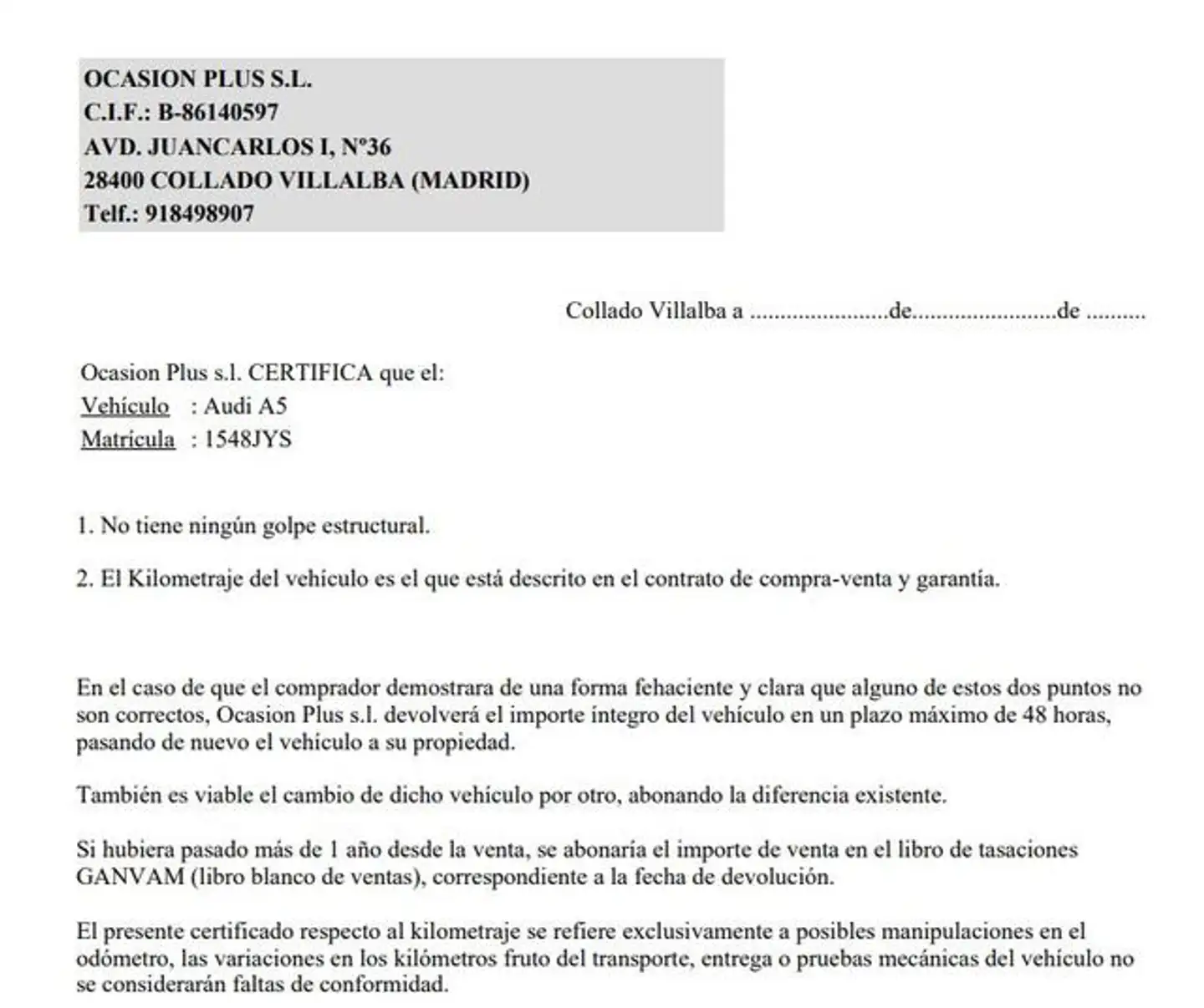 Certificado