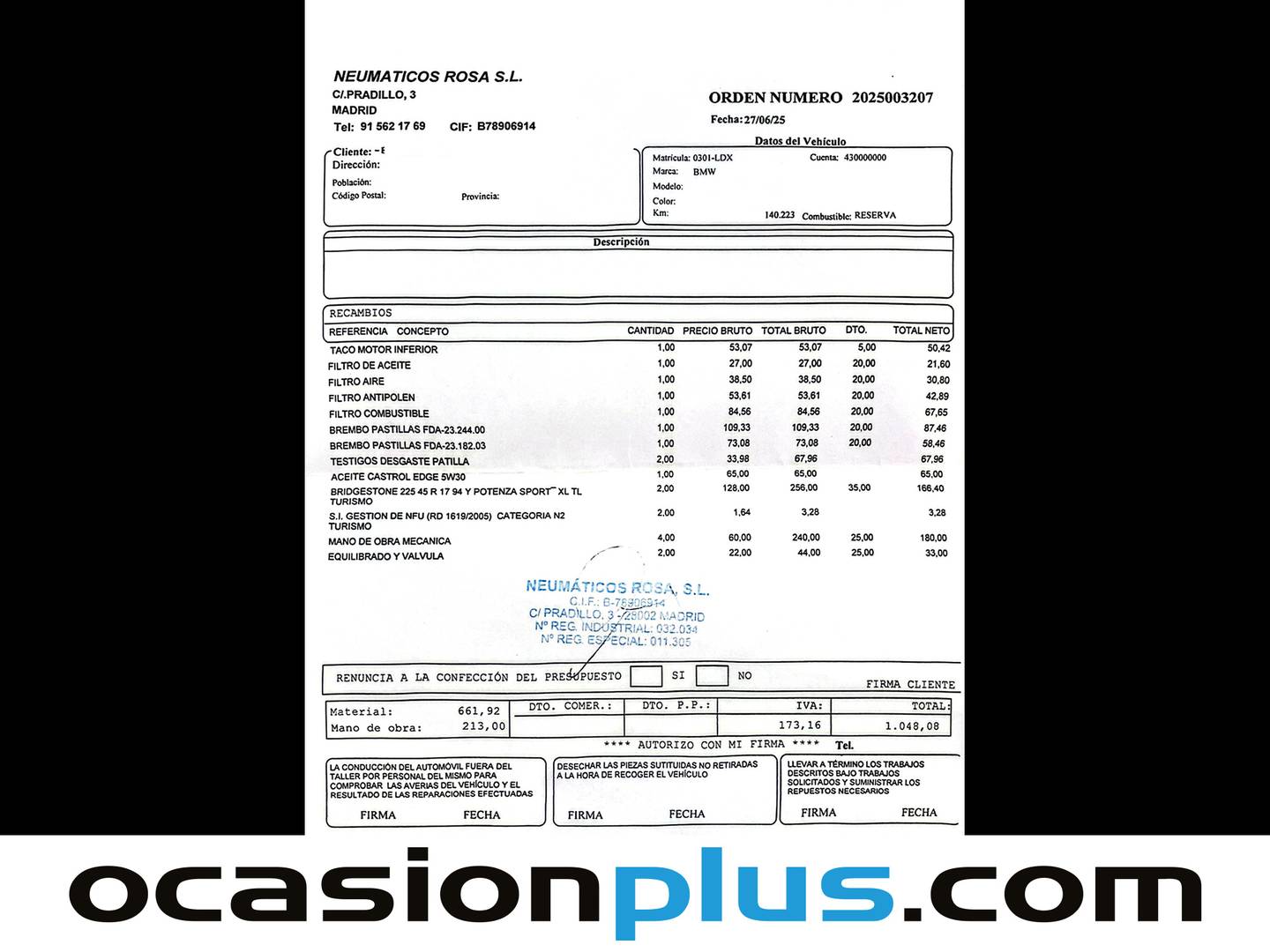 Foto del mantenimiento del BMW Serie 1 BMW Serie 1 118d (150 CV) PACK M