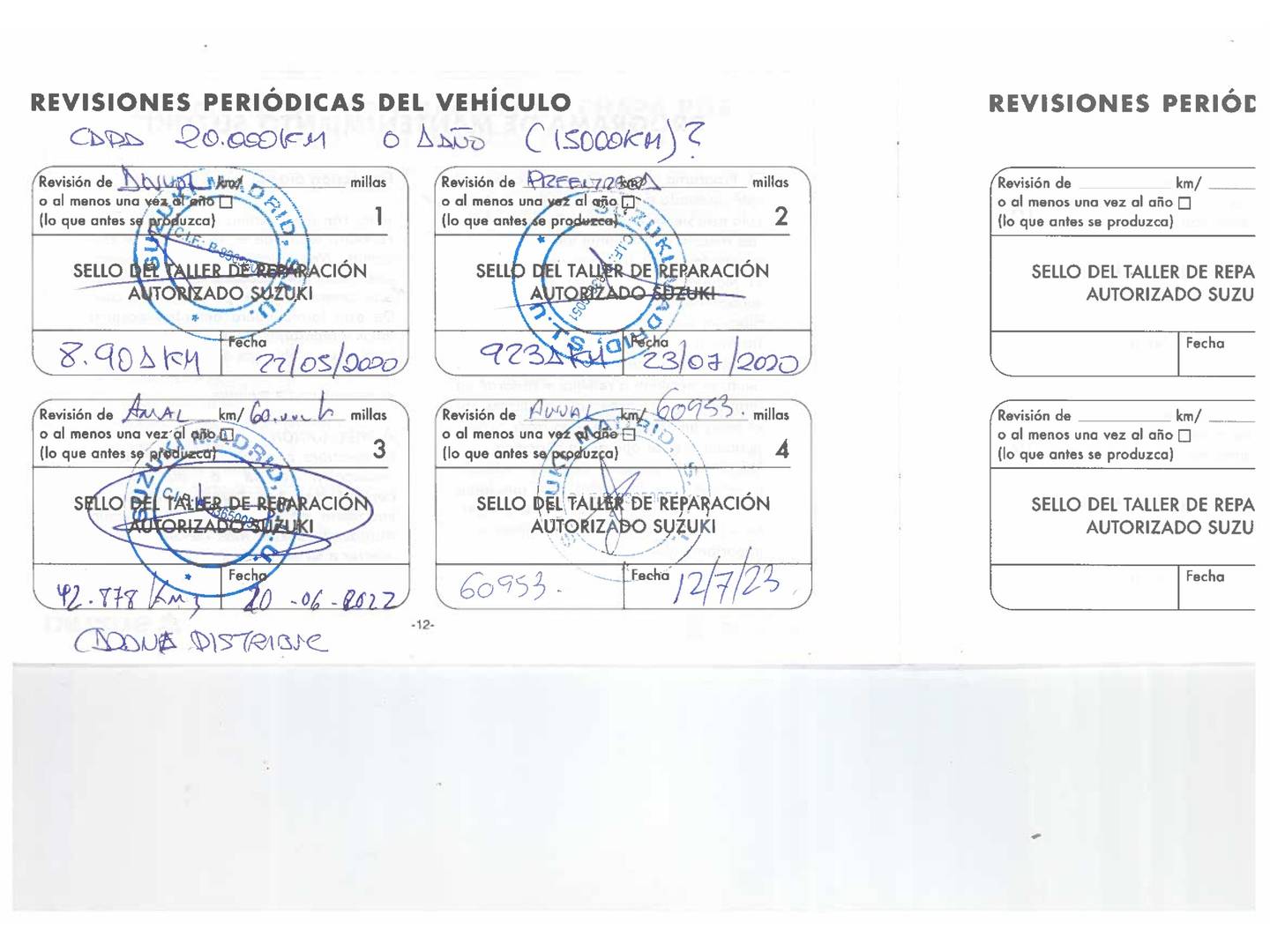 Foto del mantenimiento del Suzuki Swift Suzuki Swift 1.4T Sport (140 CV)