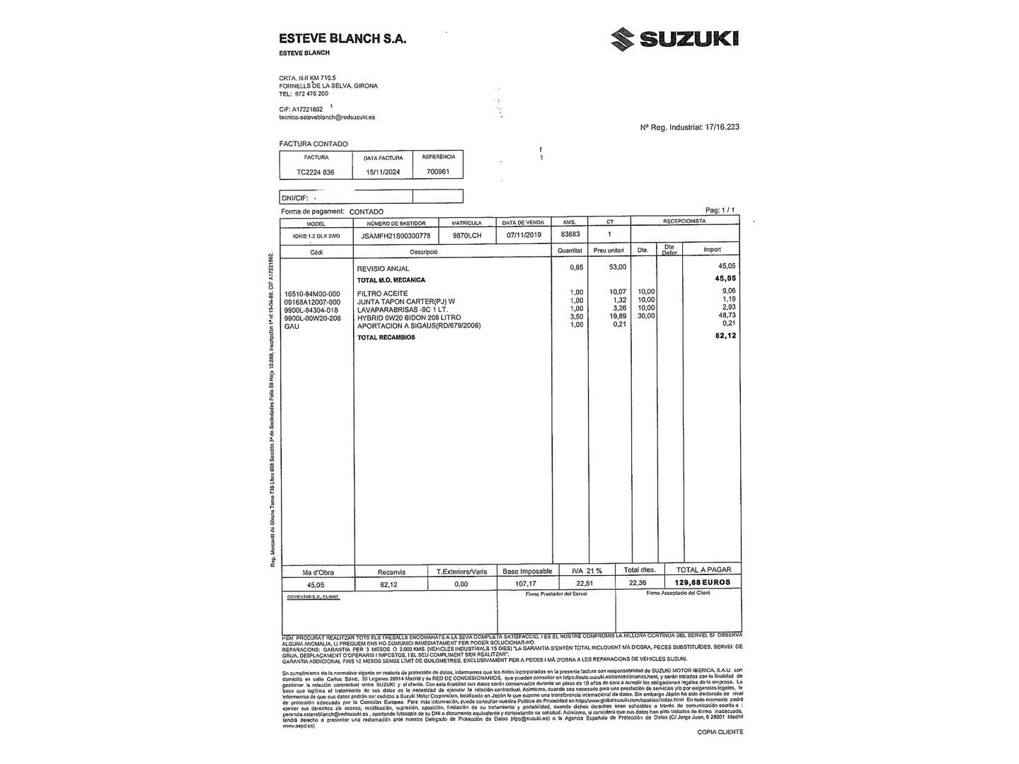 Foto Suzuki Ignis Suzuki Ignis 1.2 GLX SHVS  (90 CV)