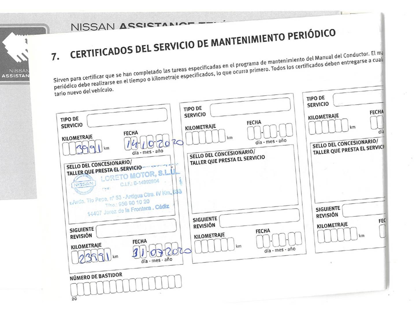 Foto del mantenimiento del Nissan JUKE Nissan Juke G Acenta (112 CV)