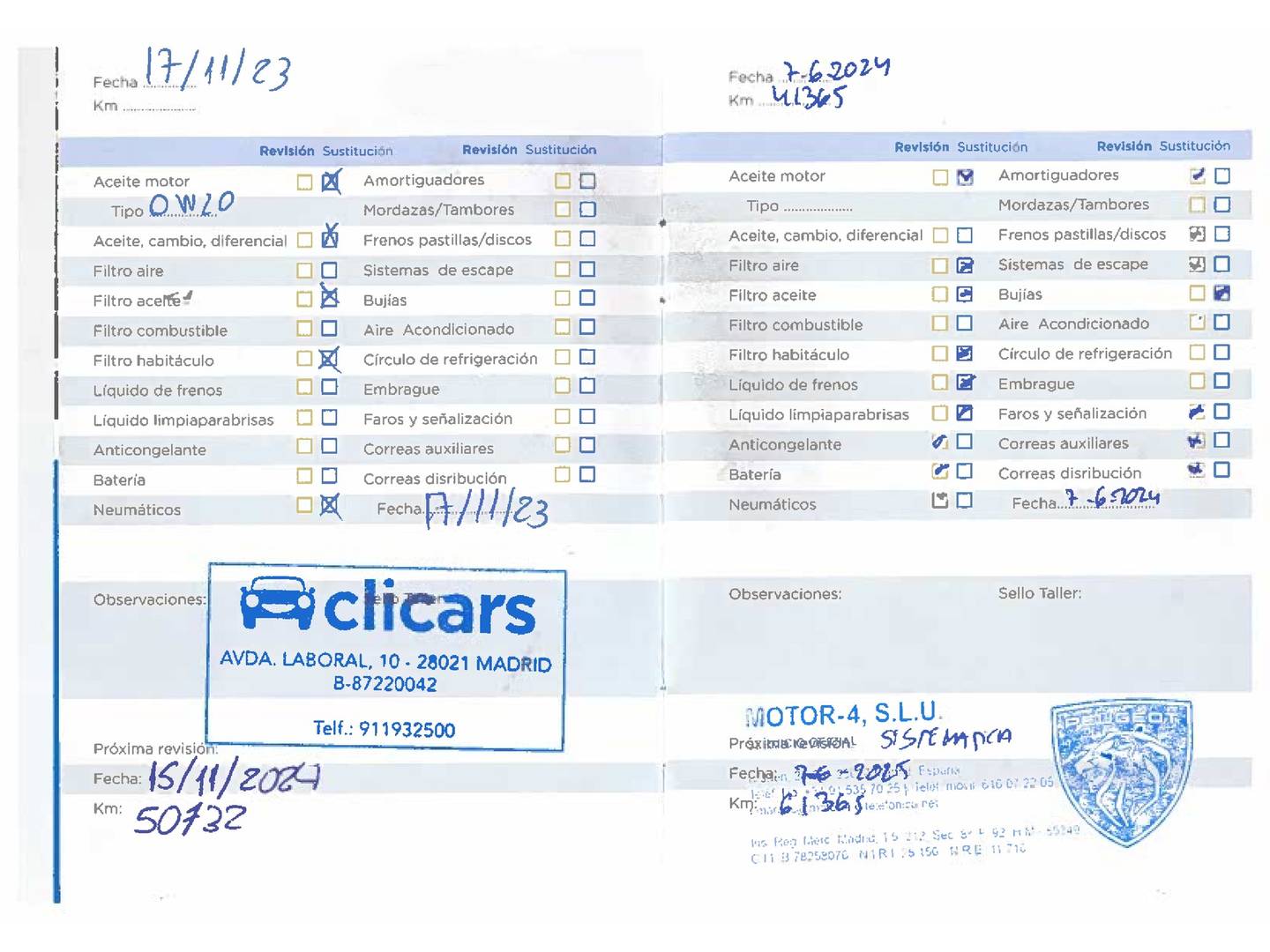 Foto del mantenimiento del Peugeot 2008 Peugeot 2008 PureTech 100 S&S Allure (100 CV)