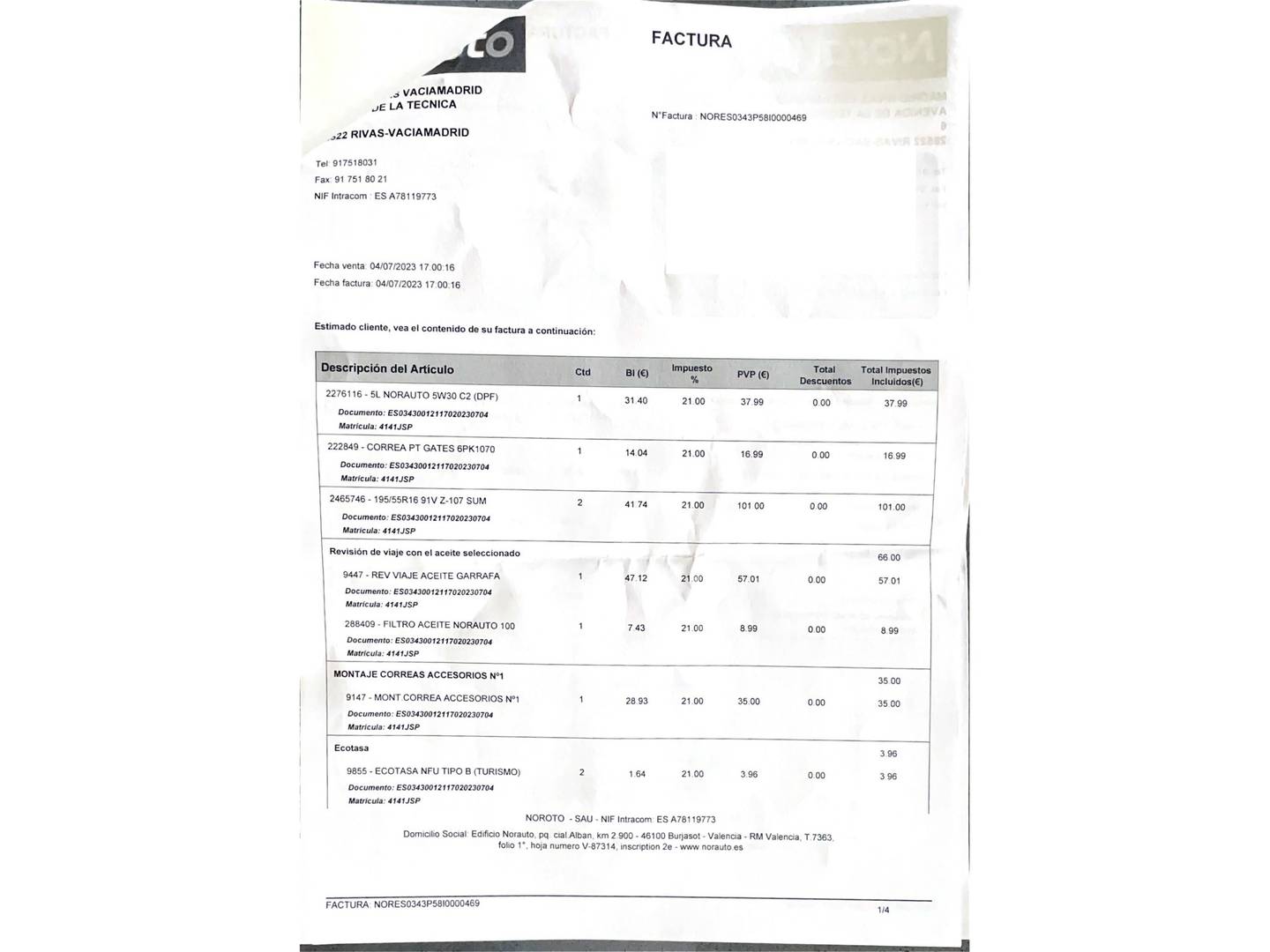 Foto del mantenimiento del Peugeot 208 Peugeot 208 PureTech 82 Style (82 CV)