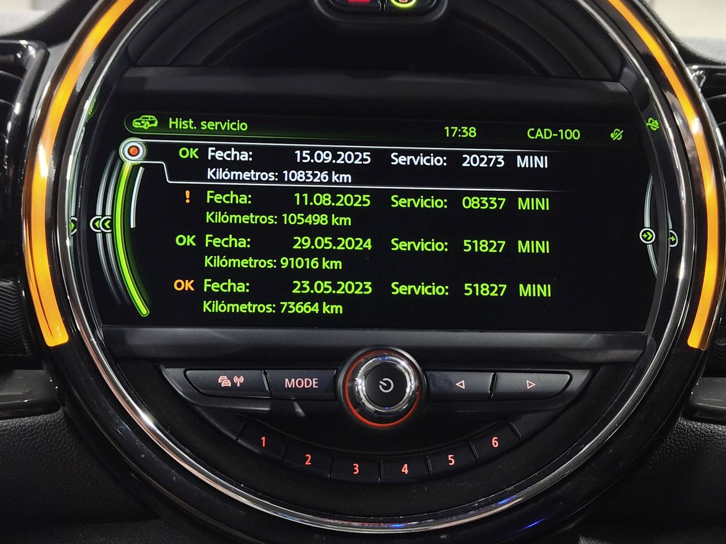 Foto del mantenimiento del Mini CLUBMAN Mini MINI Clubman Cooper (136 CV)