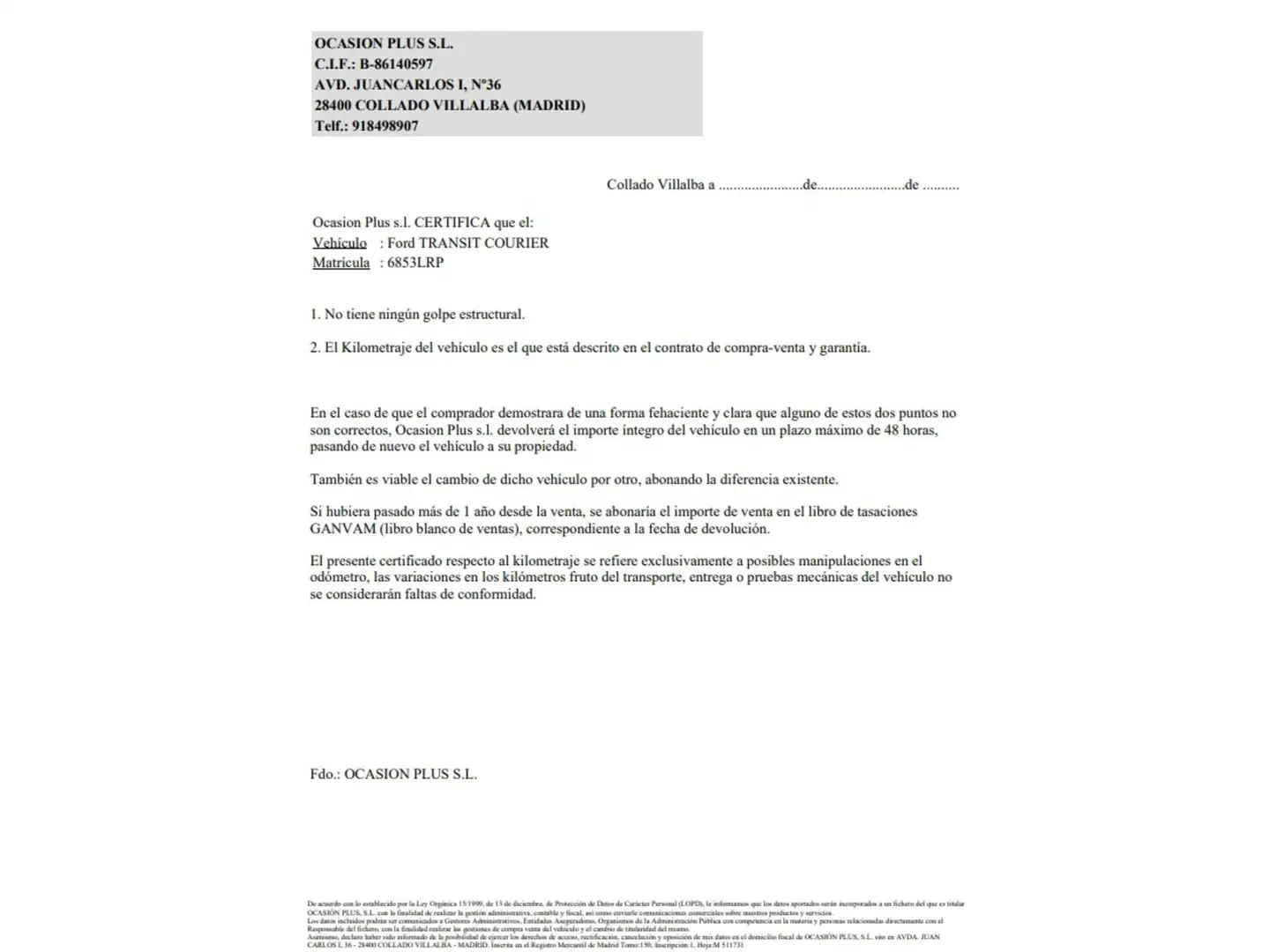 Certificado