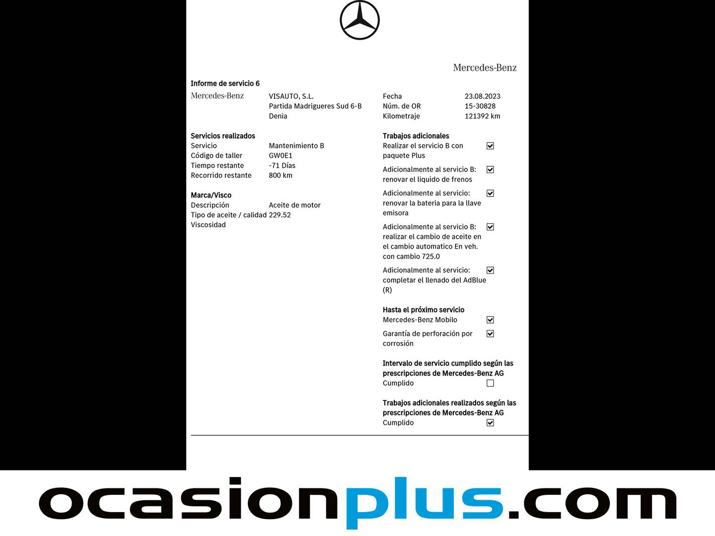 Foto del mantenimiento del Mercedes Clase GLE Mercedes GLE 350 d 4Matic Pack AMG (258 CV)