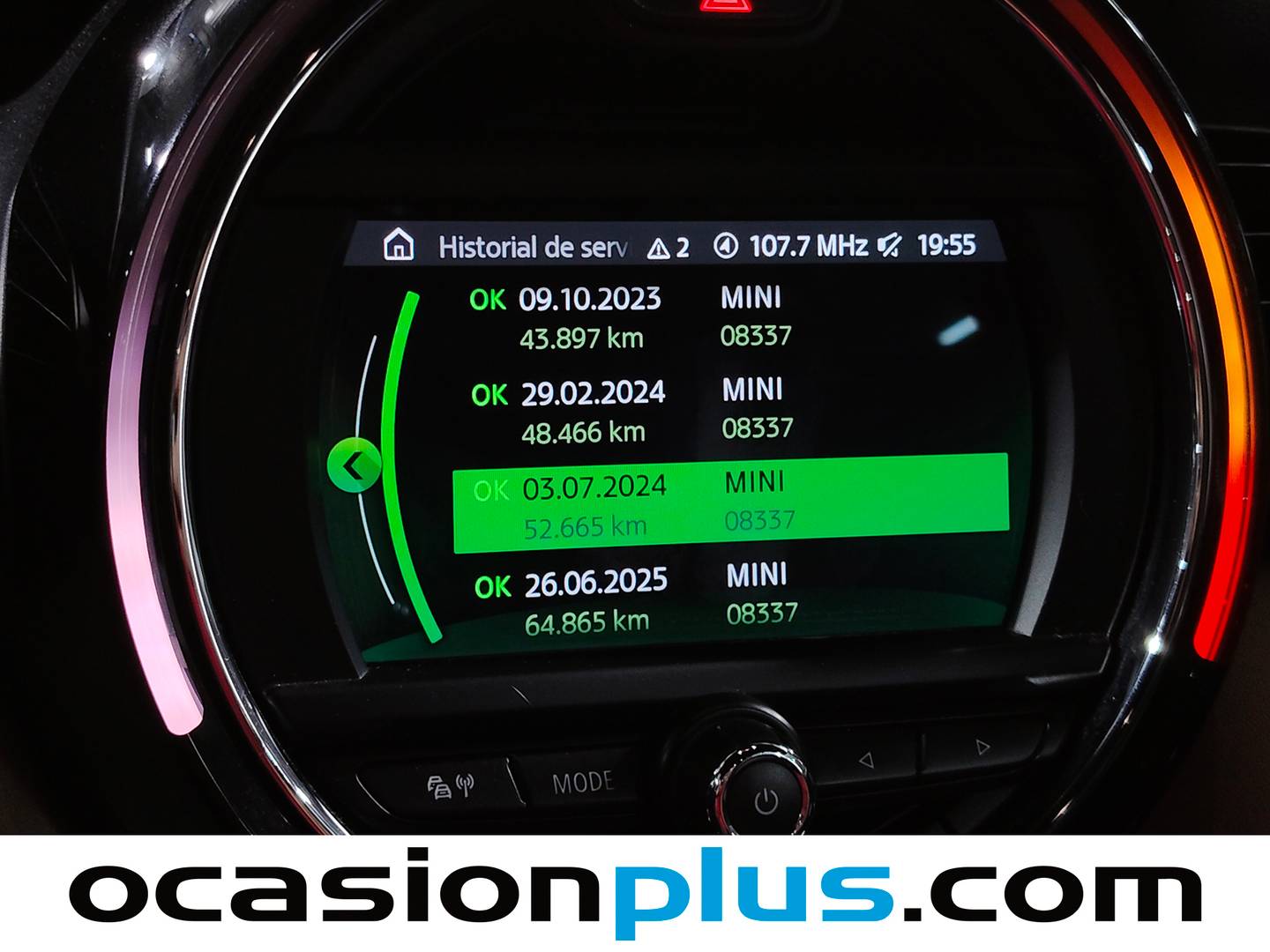 Foto del mantenimiento del Mini MINI Mini MINI Cooper 5 Puertas (136 CV)