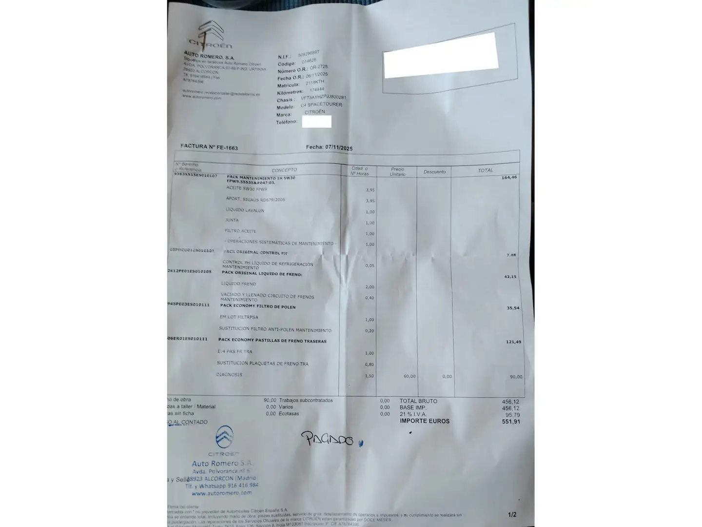 Foto Citroën Grand C4 Spacetourer Citroen Grand C4 Spacetourer BlueHDi 130 S&S Feel  (130 CV) 7 Plazas