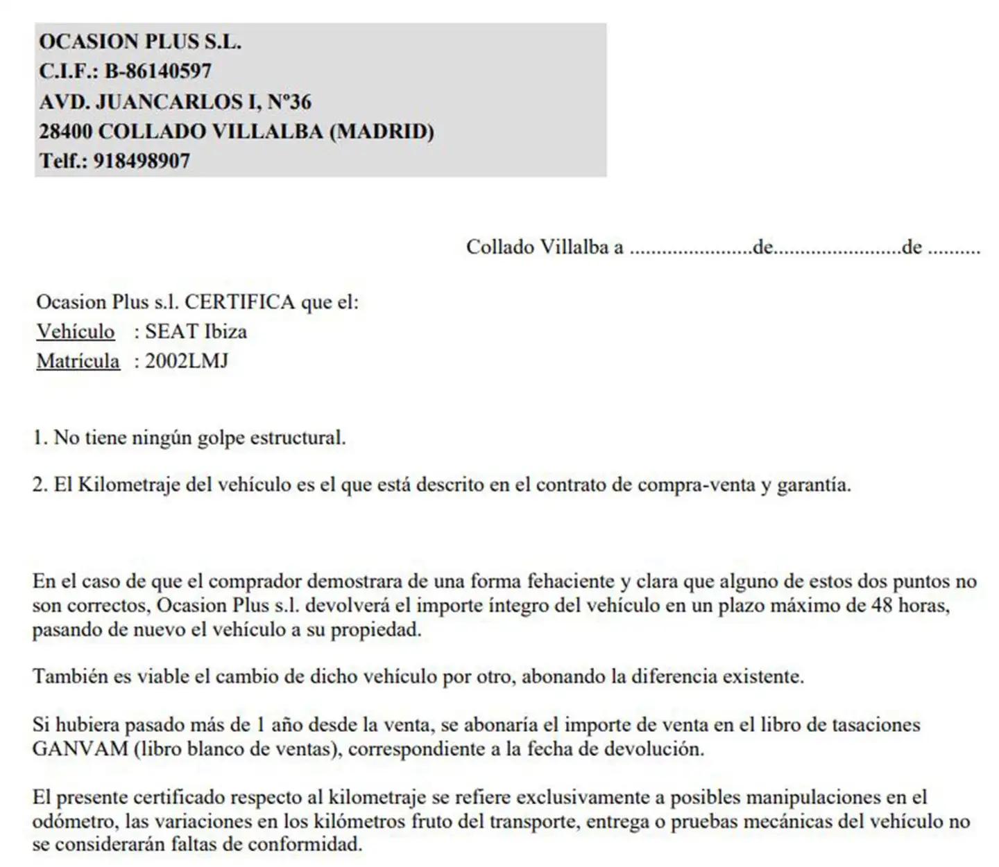 Certificado