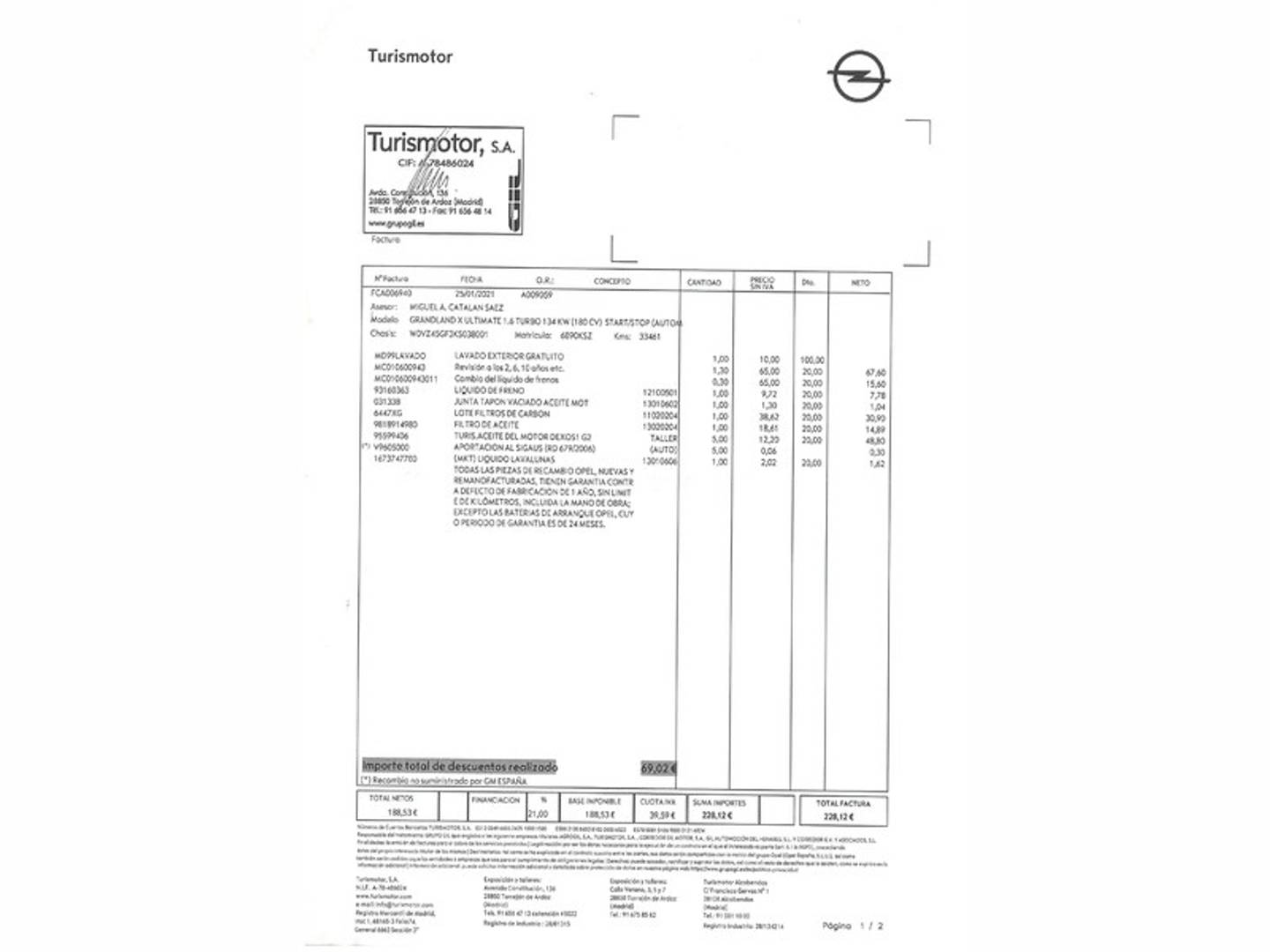 Foto Opel Grandland X Opel Grandland X 1.6 Turbo Ultimate Auto (181 CV)