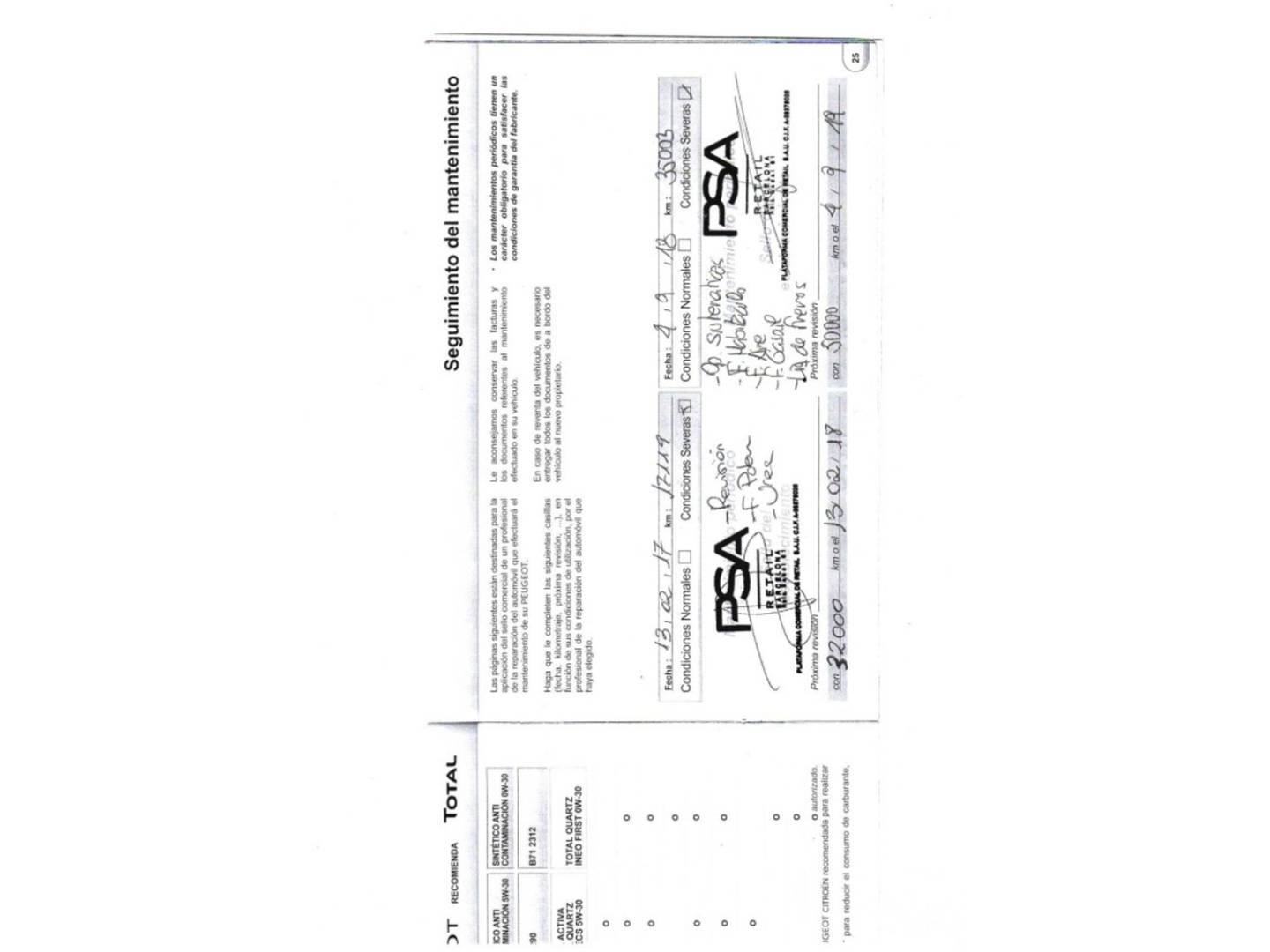 Foto del mantenimiento del Peugeot 3008 Peugeot 3008 1.6 BlueHDi FAP Allure (120 CV)