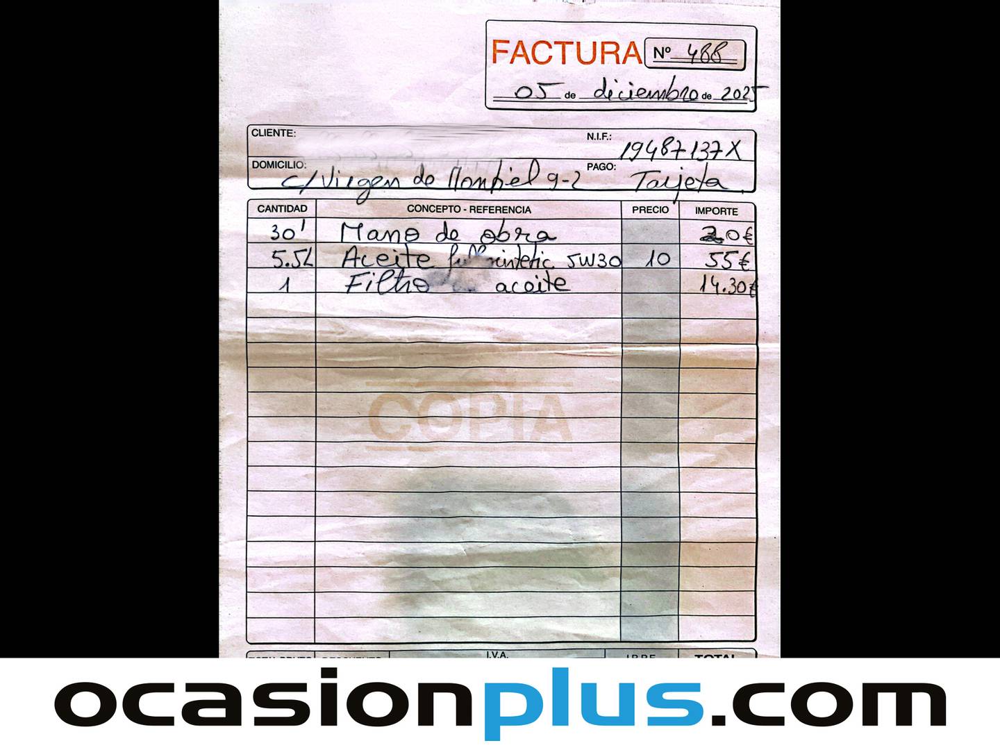 Foto del mantenimiento del Mercedes Clase B Mercedes Clase B B 180 CDI (109 CV)