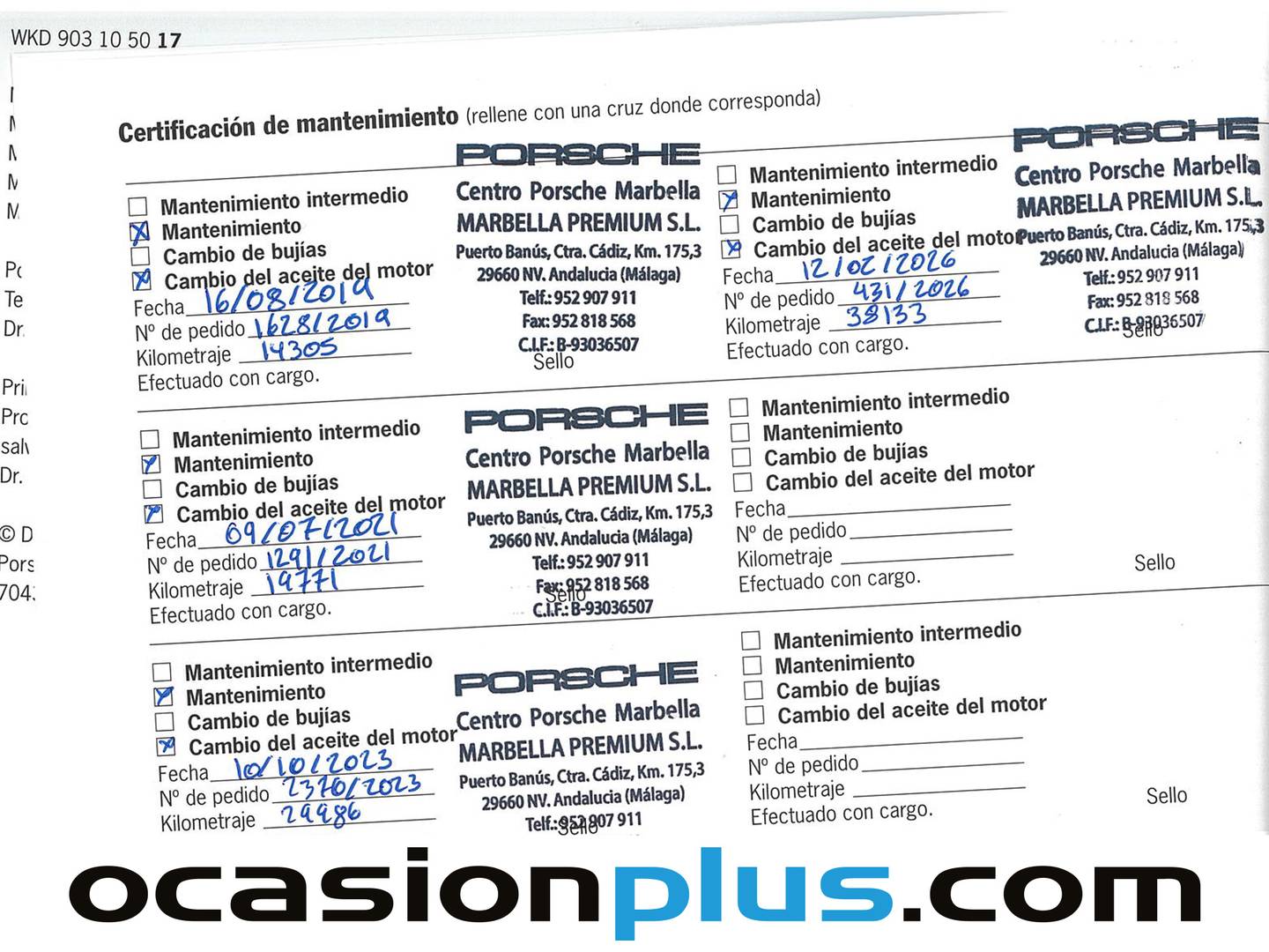 Foto del mantenimiento del Porsche Macan Porsche Macan S Diesel (258 CV)