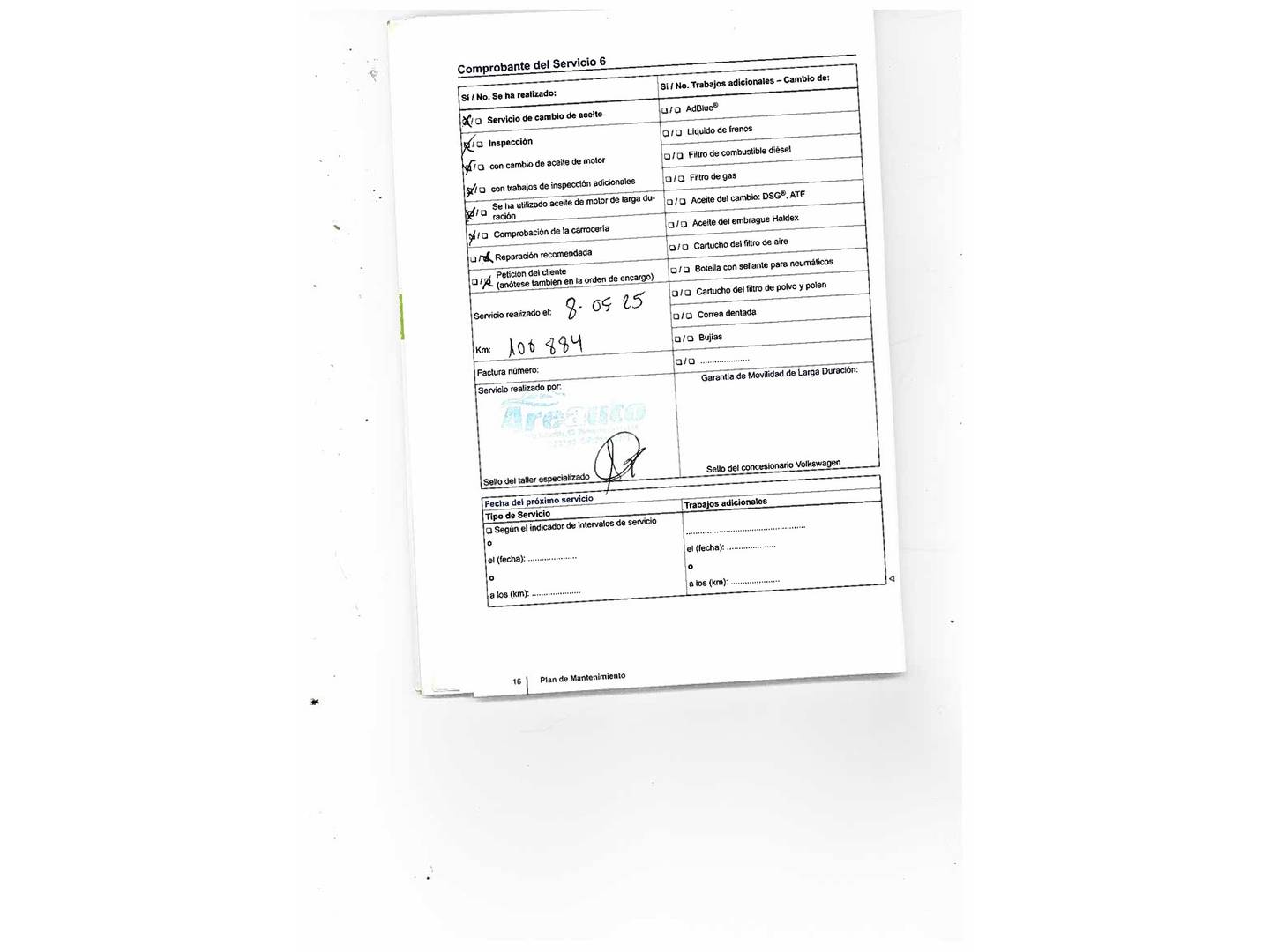 Foto del mantenimiento del Volkswagen Polo Volkswagen Polo Advance 1.2 TSI BMT (90 CV)