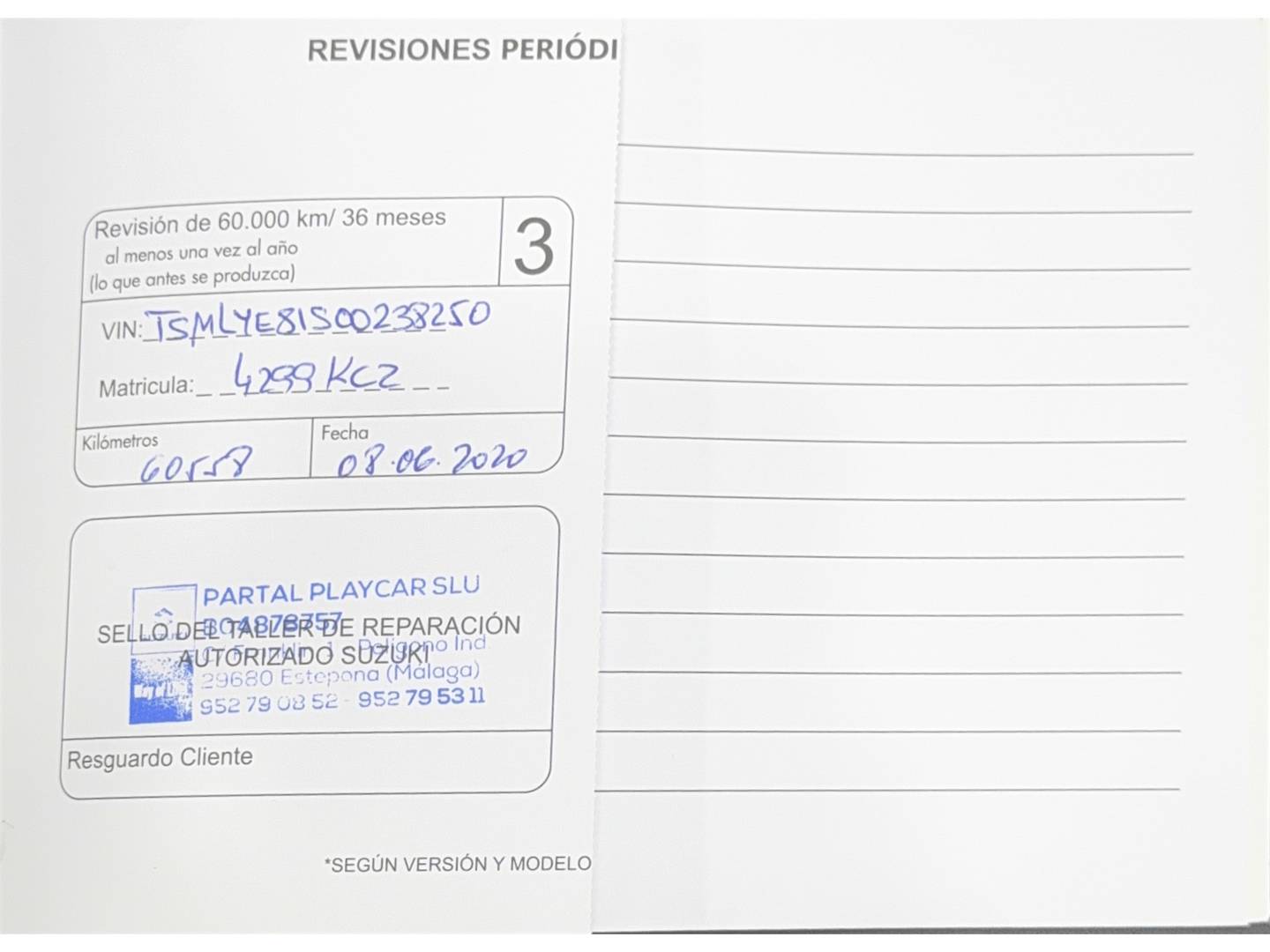 Foto del mantenimiento del Suzuki Vitara Suzuki Vitara 1.6 DDiS GLX 4WD (120 CV)