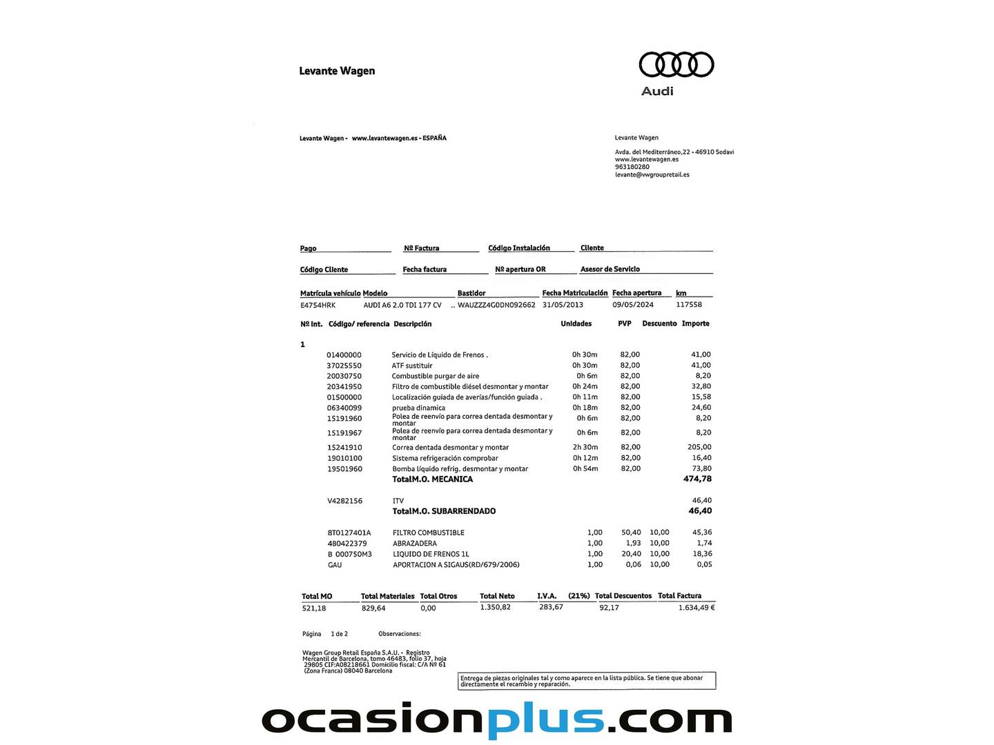 Foto Audi A6 Audi A6 2.0 TDI (177 CV) multitronic