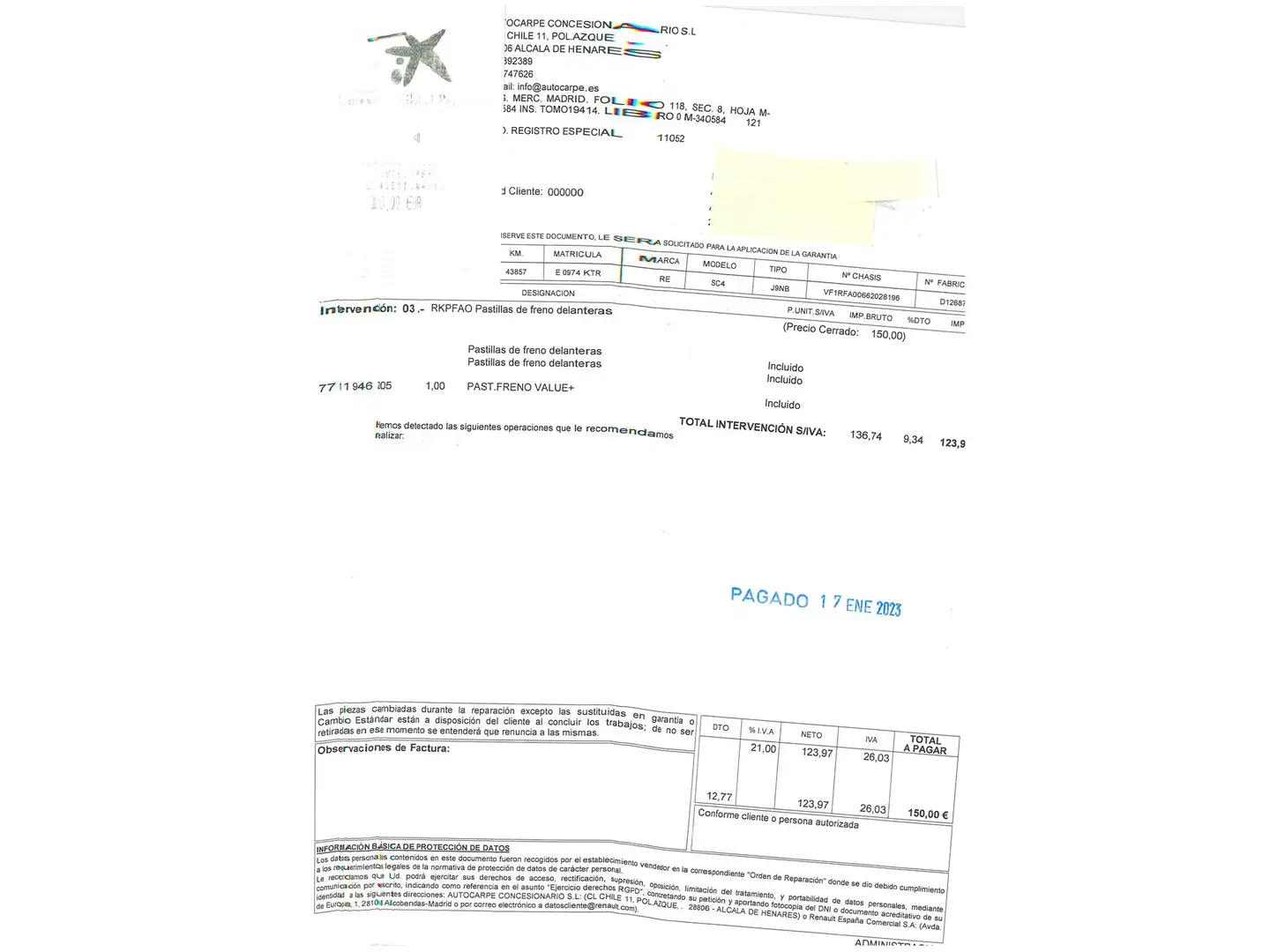 Foto Renault Scénic Renault Scenic Limited Energy TCe (140 CV)